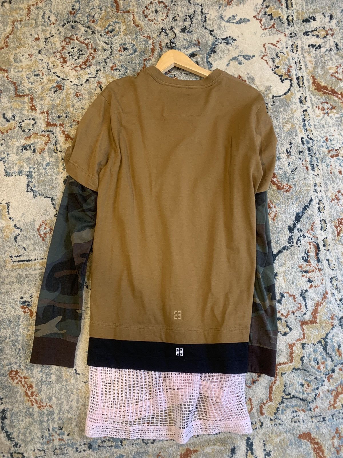 Givenchy Givenchy Brown Camo Triple Layer Longsleeve Size Medium Size US M / EU 48-50 / 2 - 6 Thumbnail