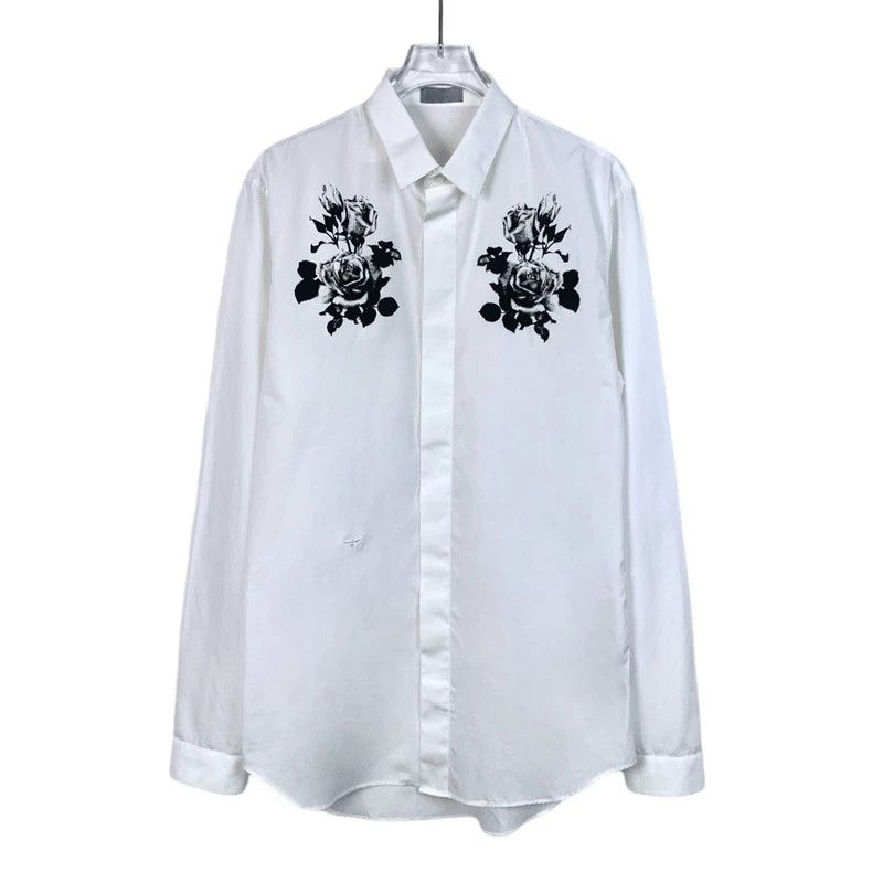 Dior Dior Size 38 White little bee embroidery rose print cotton Size US XXS / EU 40 - 1 Thumbnail