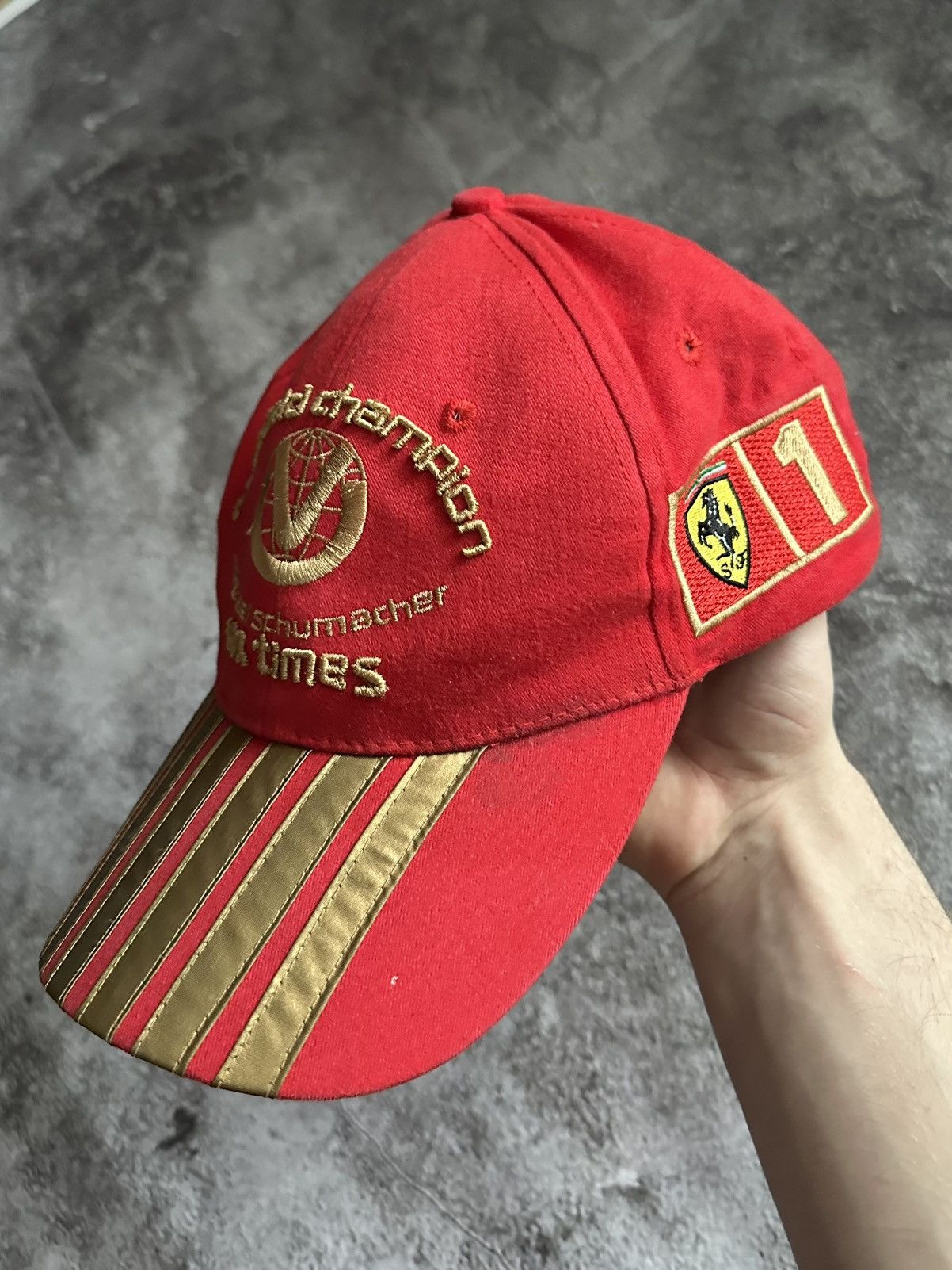 Formula 1 VINTAGE MICHAEL SCHUMACHER F1 World Champion Formula 1 Cap Size ONE SIZE - 1 Thumbnail