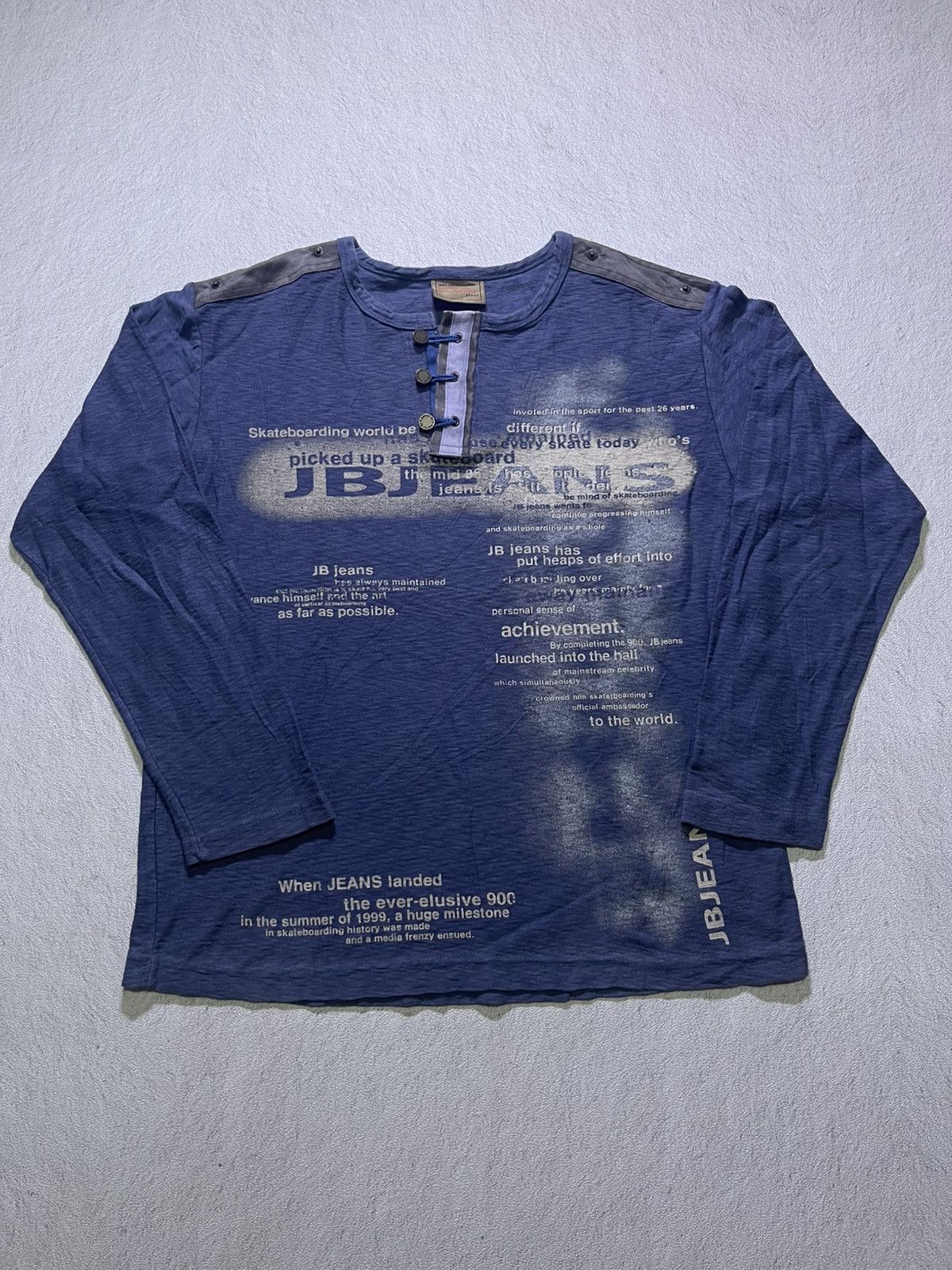Japanese Brand VINTAGE Y2K JABEZ long sleeve tshirt Size US L / EU 52-54 / 3 - 1 Thumbnail