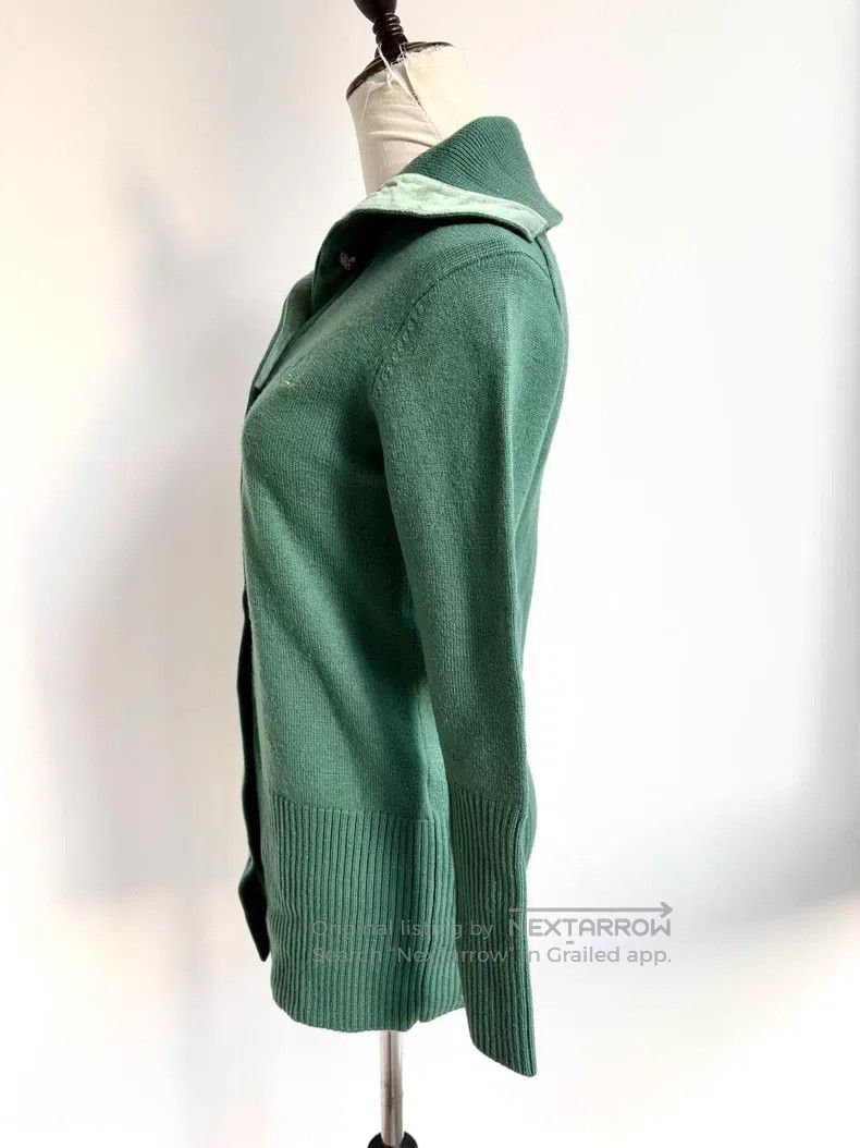 Vivienne Westwood Vivienne Westwood Green and Velvet Long Saturn Button Knit Size L / US 10 / IT 46 - 3 Thumbnail