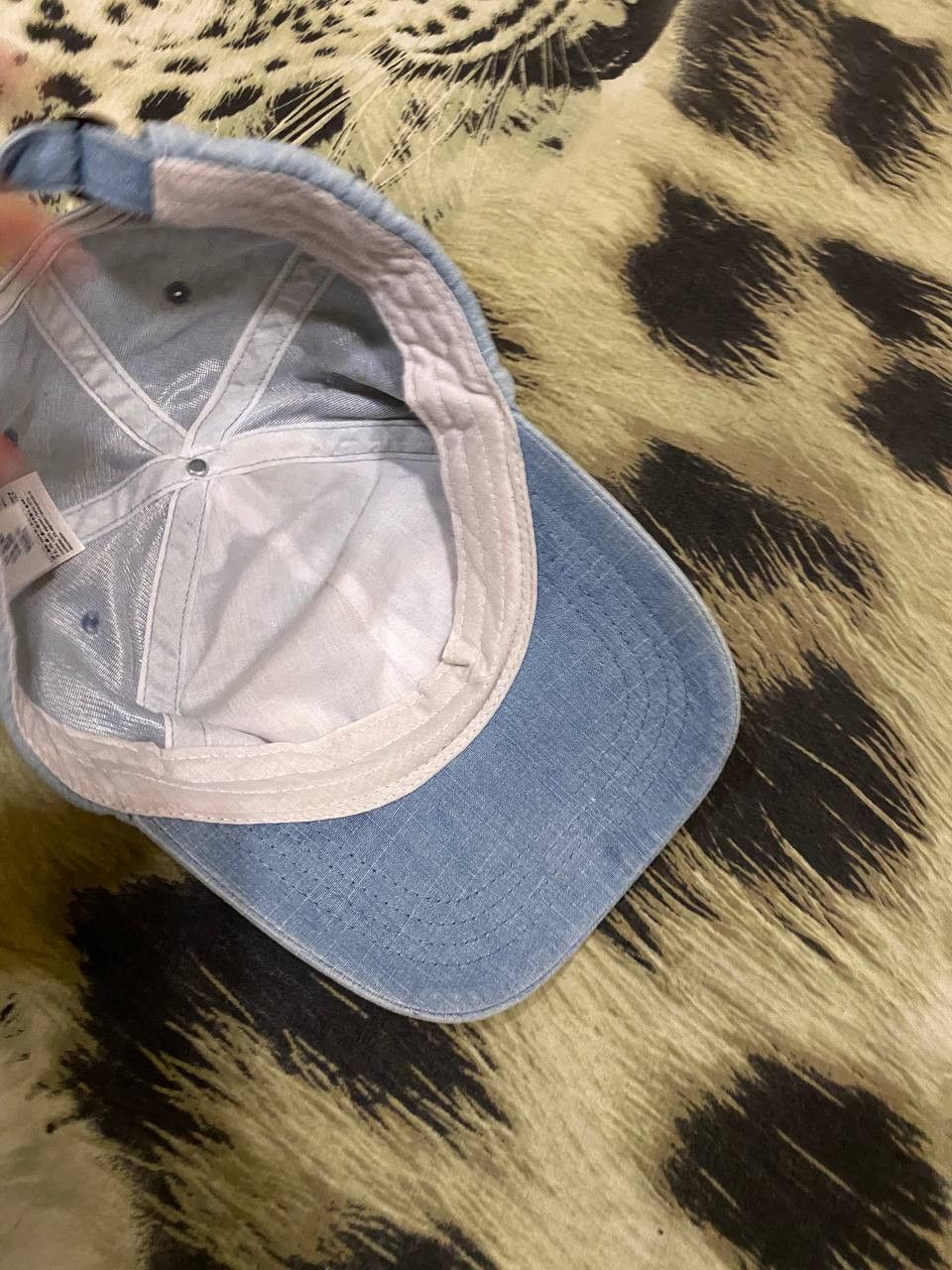Gap × Vintage Vintage Baby GAP Denim Baseball Cap - Acid Wash Jean Hat Size ONE SIZE - 9 Thumbnail