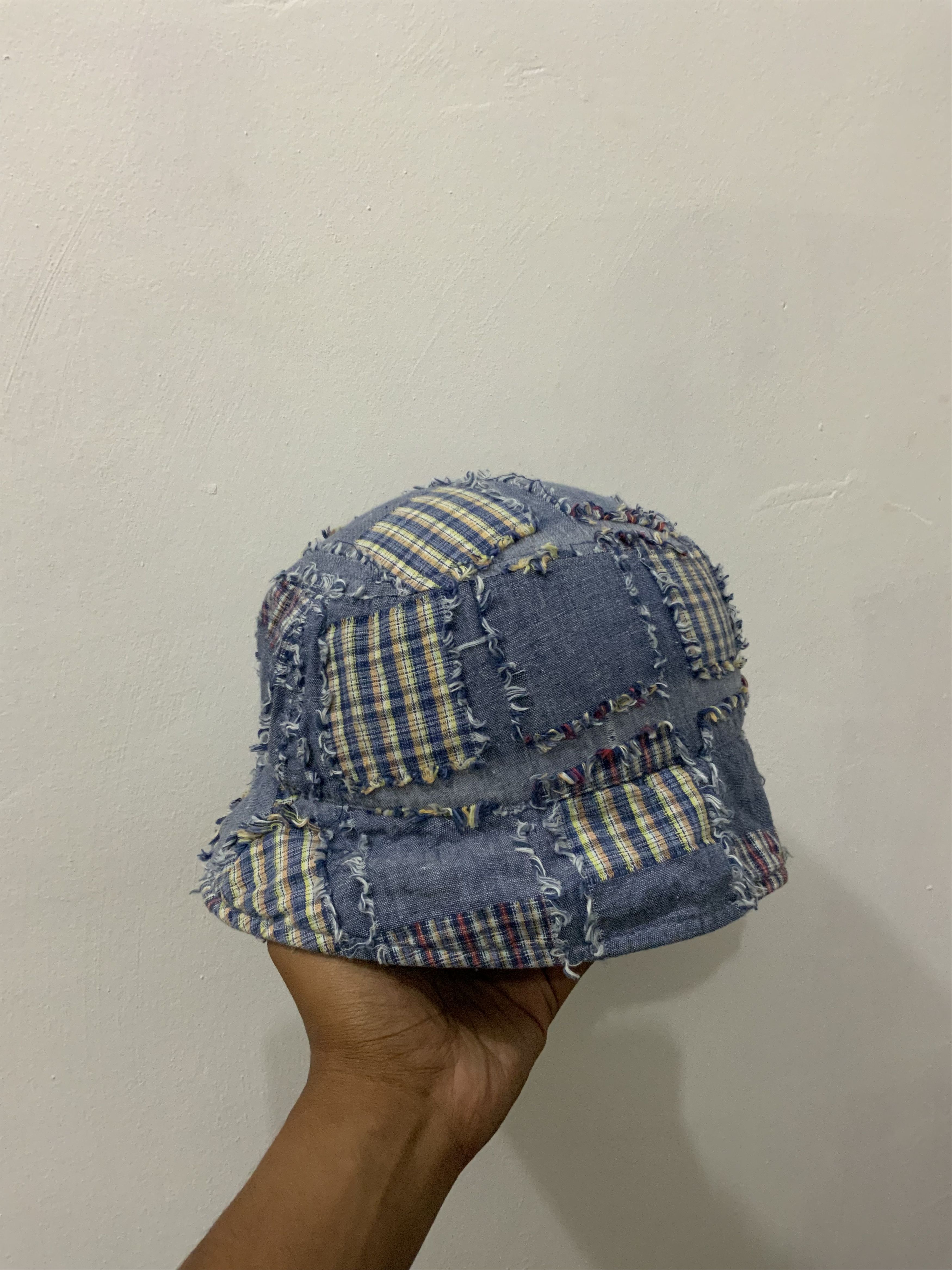 Japanese Brand Patchwork Boro Sashiko Japan Punk Hat Size ONE SIZE - 1 Thumbnail