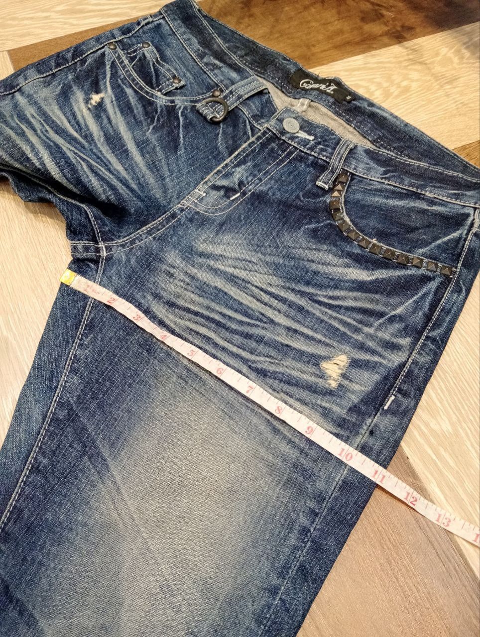 Japanese Brand JAPANESE CAVARIA STUDDED FLARED DISTRESSED JEANS - SIZE 44 Size US 32 / EU 48 - 17 Thumbnail