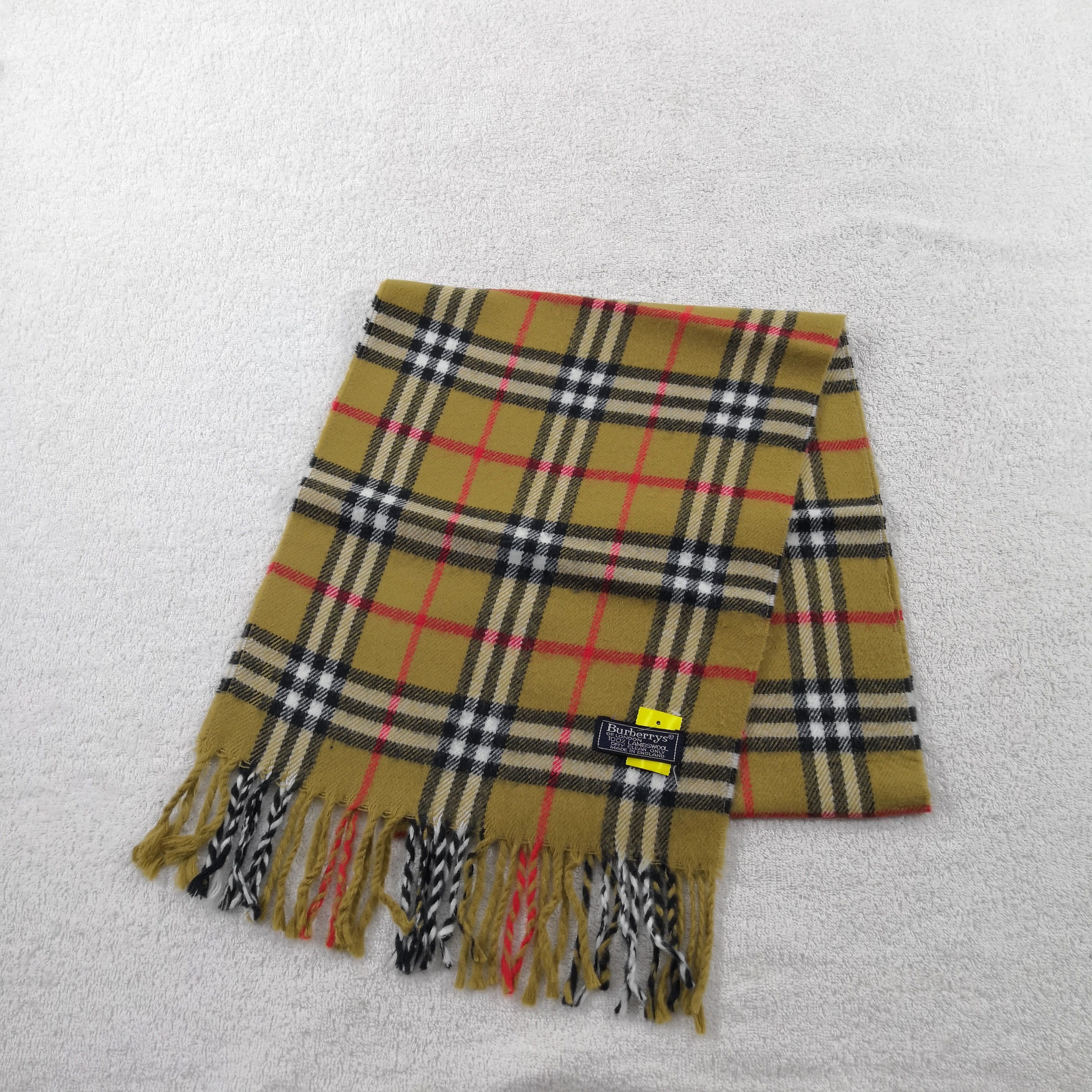 Burberry Vintage Wool Scarf Winter Scarves 56789 Size ONE SIZE - 4 Thumbnail