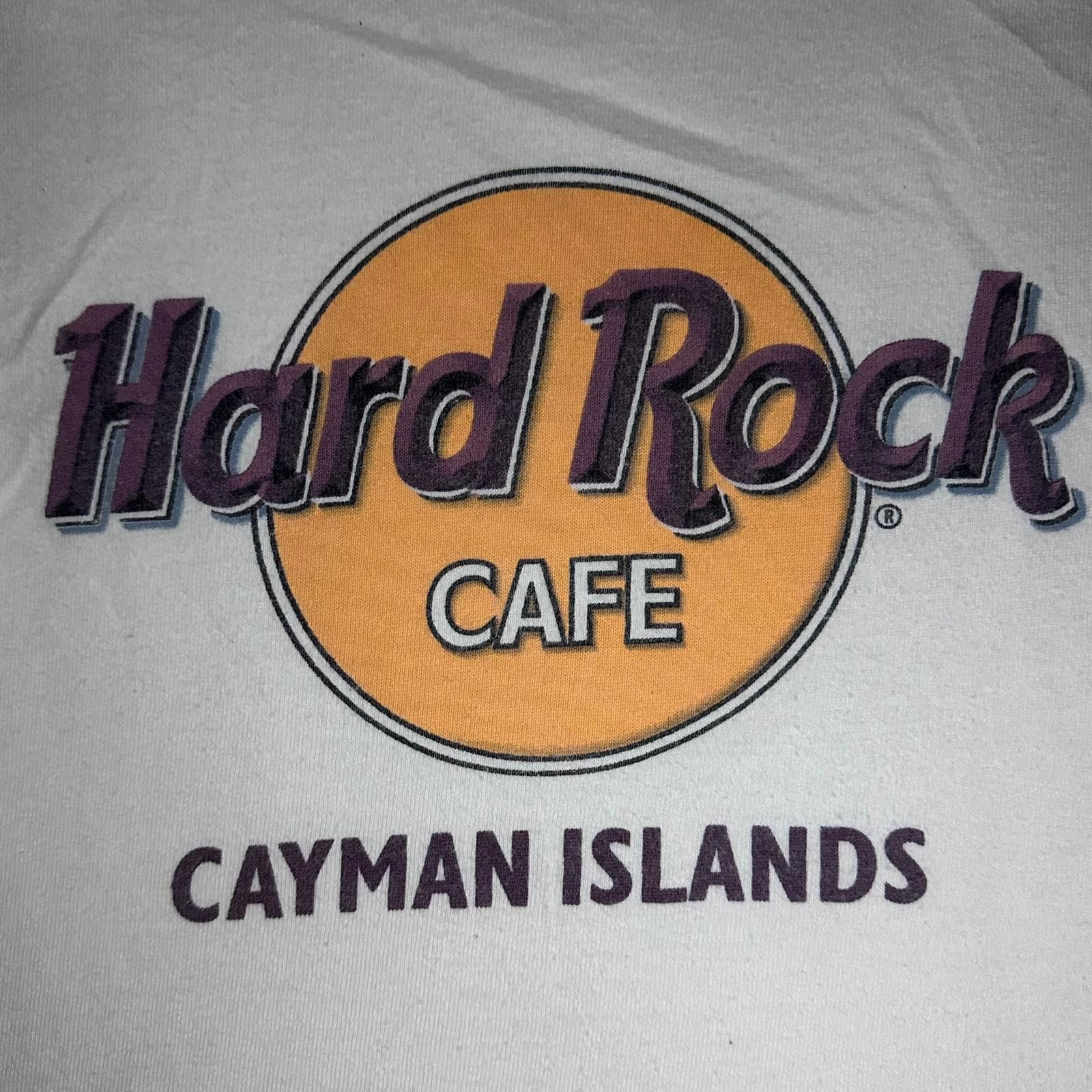 Hard Rock Cafe Hard Rock Café ☀️ “Cayman Islands” Classic Logo Tee – Size L Size US L / EU 52-54 / 3 - 4 Thumbnail