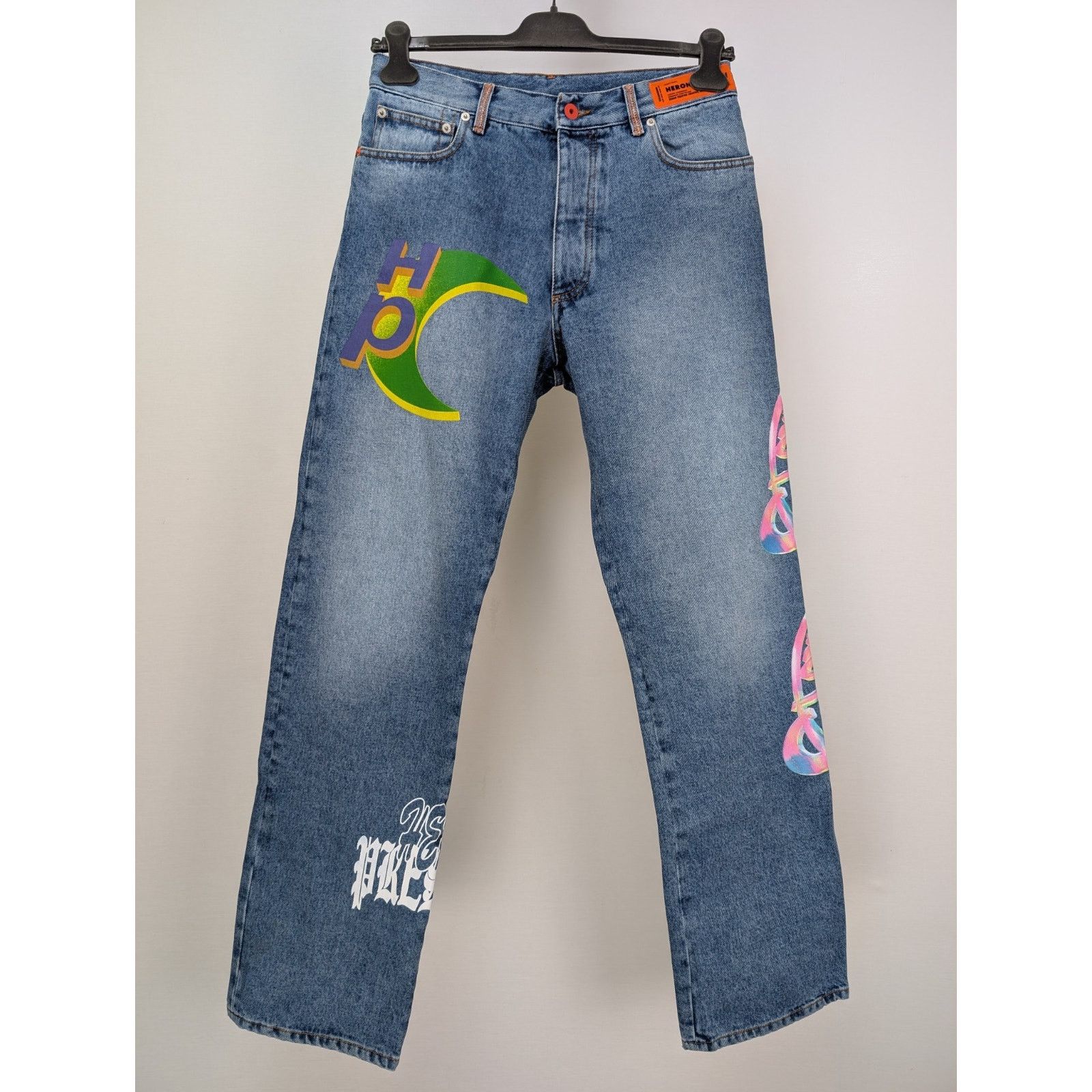 Heron Preston o1rshd1 Global Coll Regular 5 Pocket Vintage Jeans in Blue Size US 30 / EU 46 - 2 Thumbnail