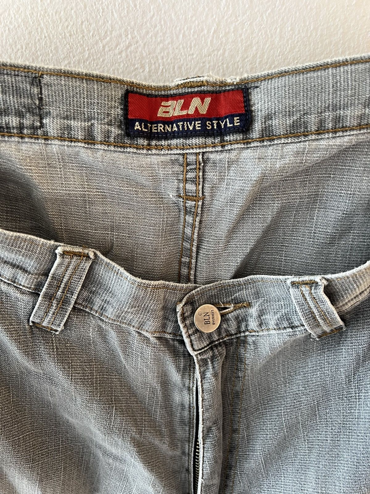 Vintage FADED Y2K BLN BAGGY WIDE POCKET PANTS Size US 31 - 3 Thumbnail