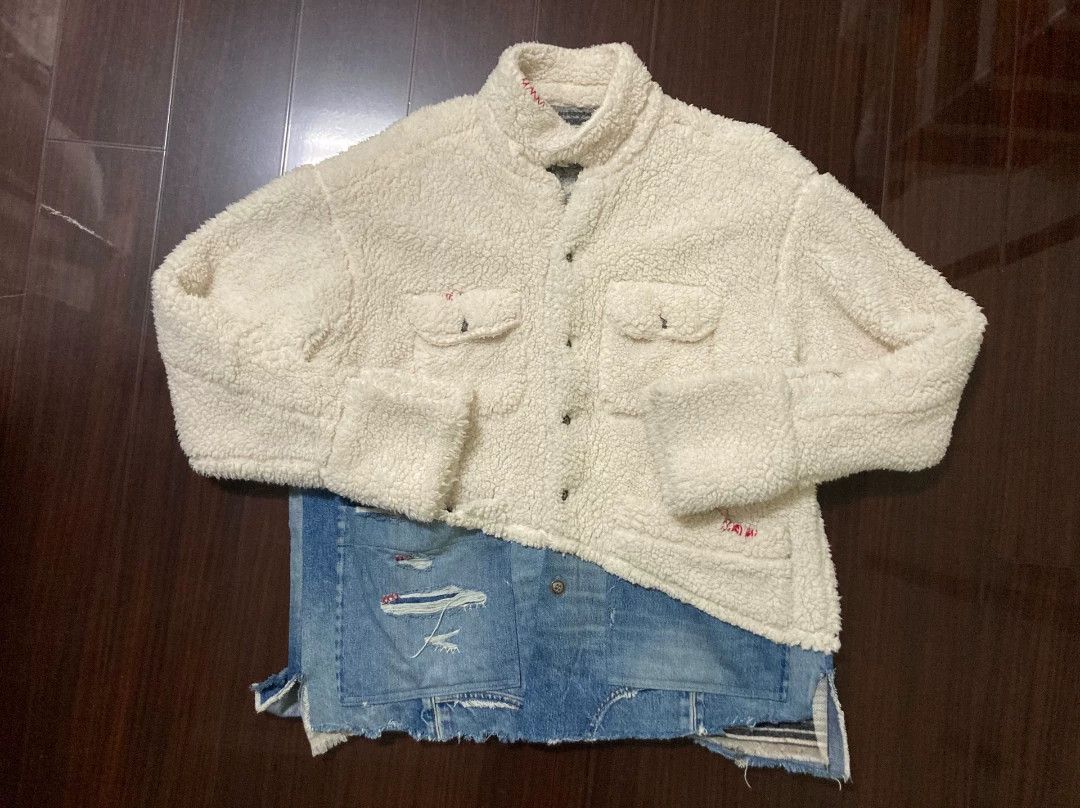 Greg Lauren Greg Lauren GL 19AW Sherpa Denim Jacket Size US L / EU 52-54 / 3 - 1 Thumbnail