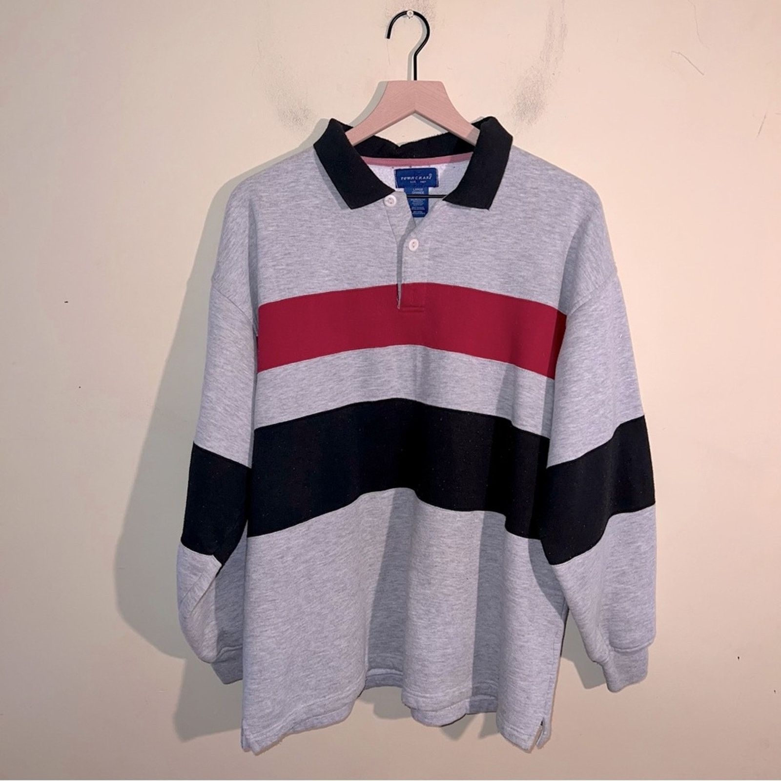 Towncraft VNTG TOWNCRAFT collared sweatshirt L Size L / US 10 / IT 46 - 1 Thumbnail