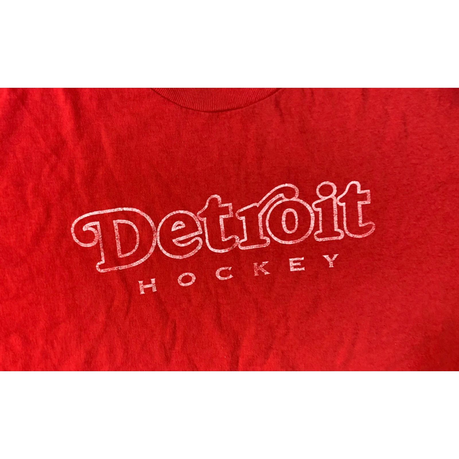 TEE JAYS Detroit Red Wings Mens Large T Shirt Extra Large XL Hockey Made USA Size US L / EU 52-54 / 3 - 2 Thumbnail