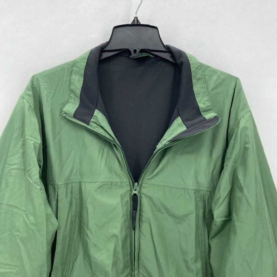Vintage REI Windbreaker Jacket Mens XL Green Nylon Full Zip Hiking Long Sleeve Mock Neck Size US XL / EU 56 / 4 - 2 Thumbnail