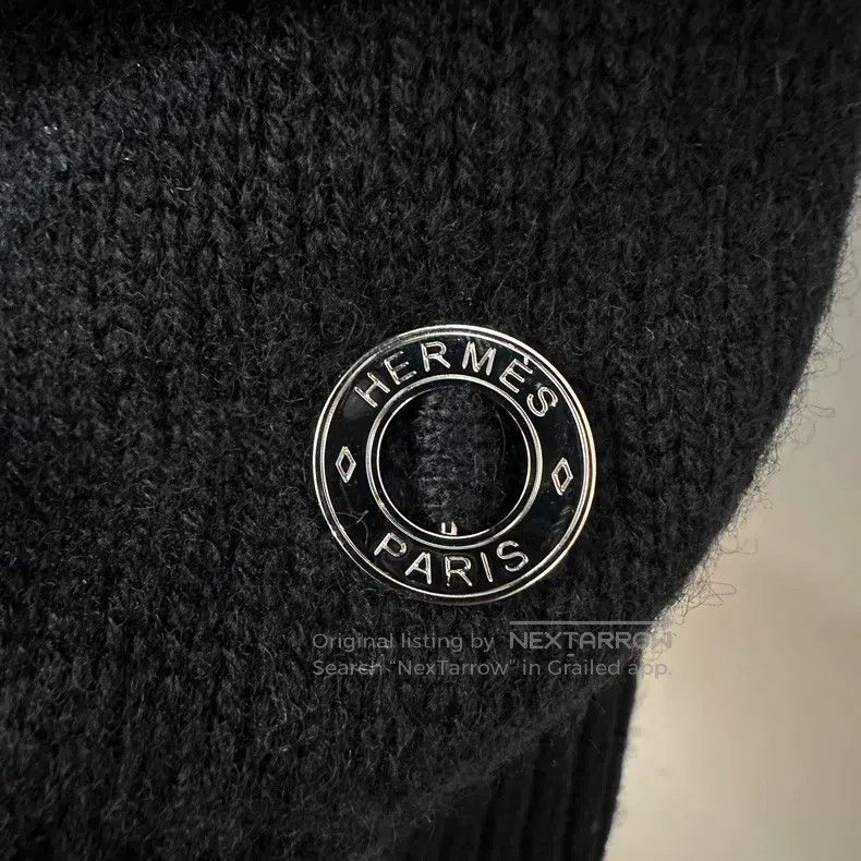 Hermes Hermes Logo metal cashmere sweater Size XS / US 0-2 / IT 36-38 - 6 Thumbnail