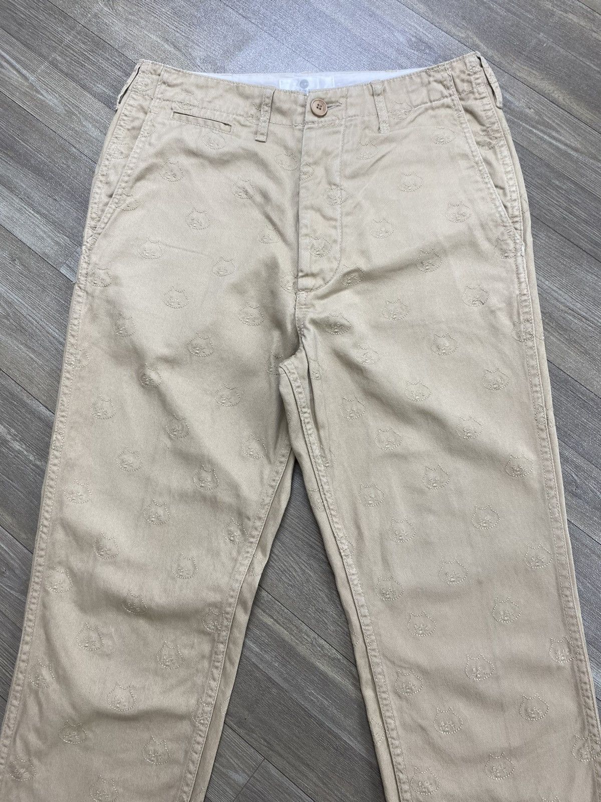 Ne-Net 2000s Ne-net Issey Miyake Full Embrodiery Logo Casual Pants Size US 28 / EU 44 - 2 Thumbnail
