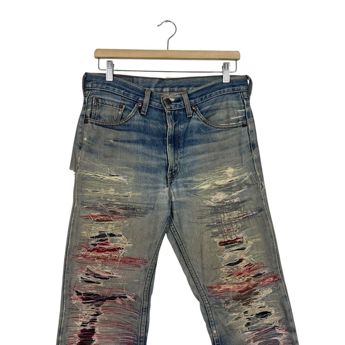 Levi's Vinatage Levis Sashiko Custom Denim Jeans Size US 30 / EU 46 - 3 Thumbnail