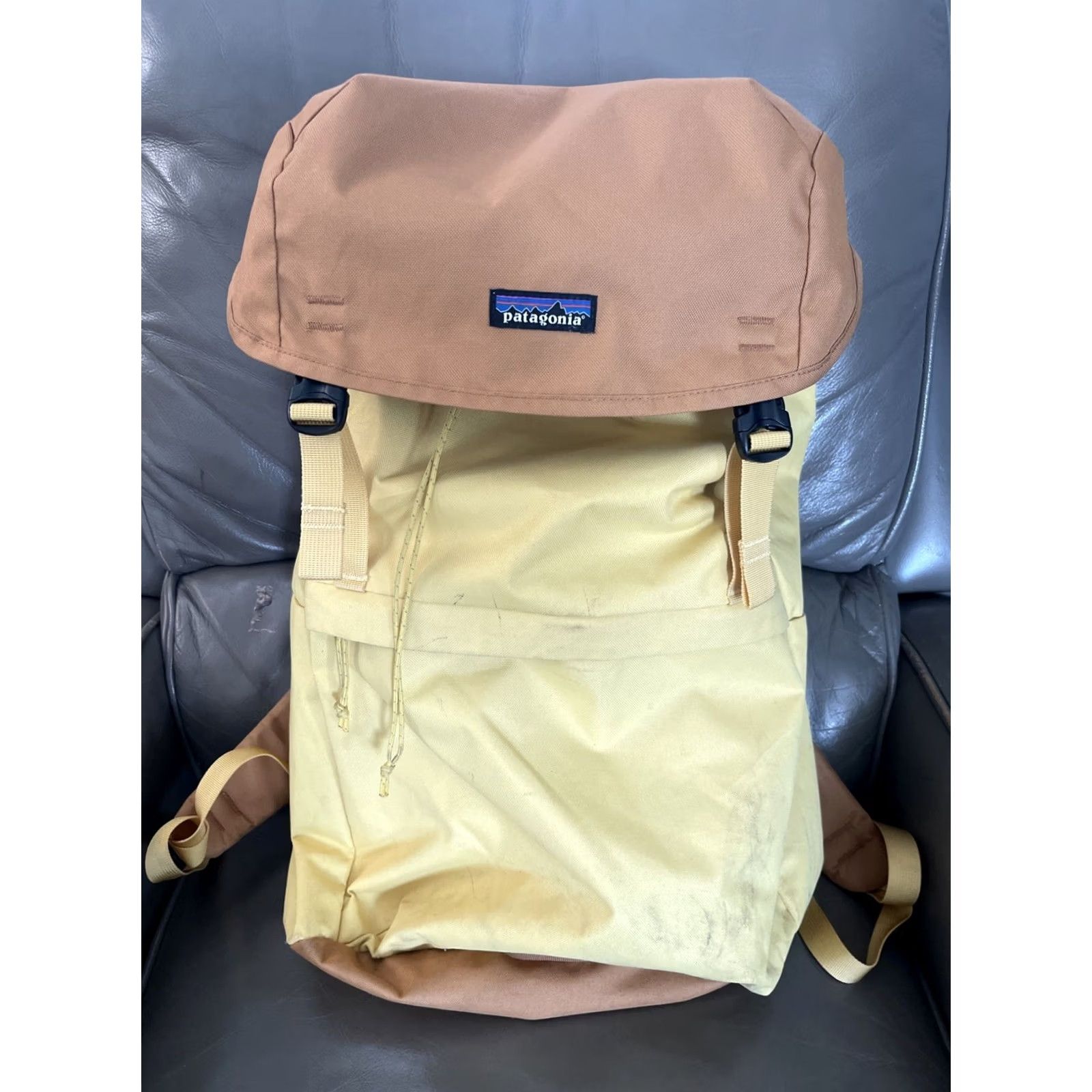 Patagonia Patagonia Backpack Mens One Size Yellow Arbor Lid Pack 48545FA22 Leather? (Note: No new info) Size ONE SIZE - 2 Thumbnail
