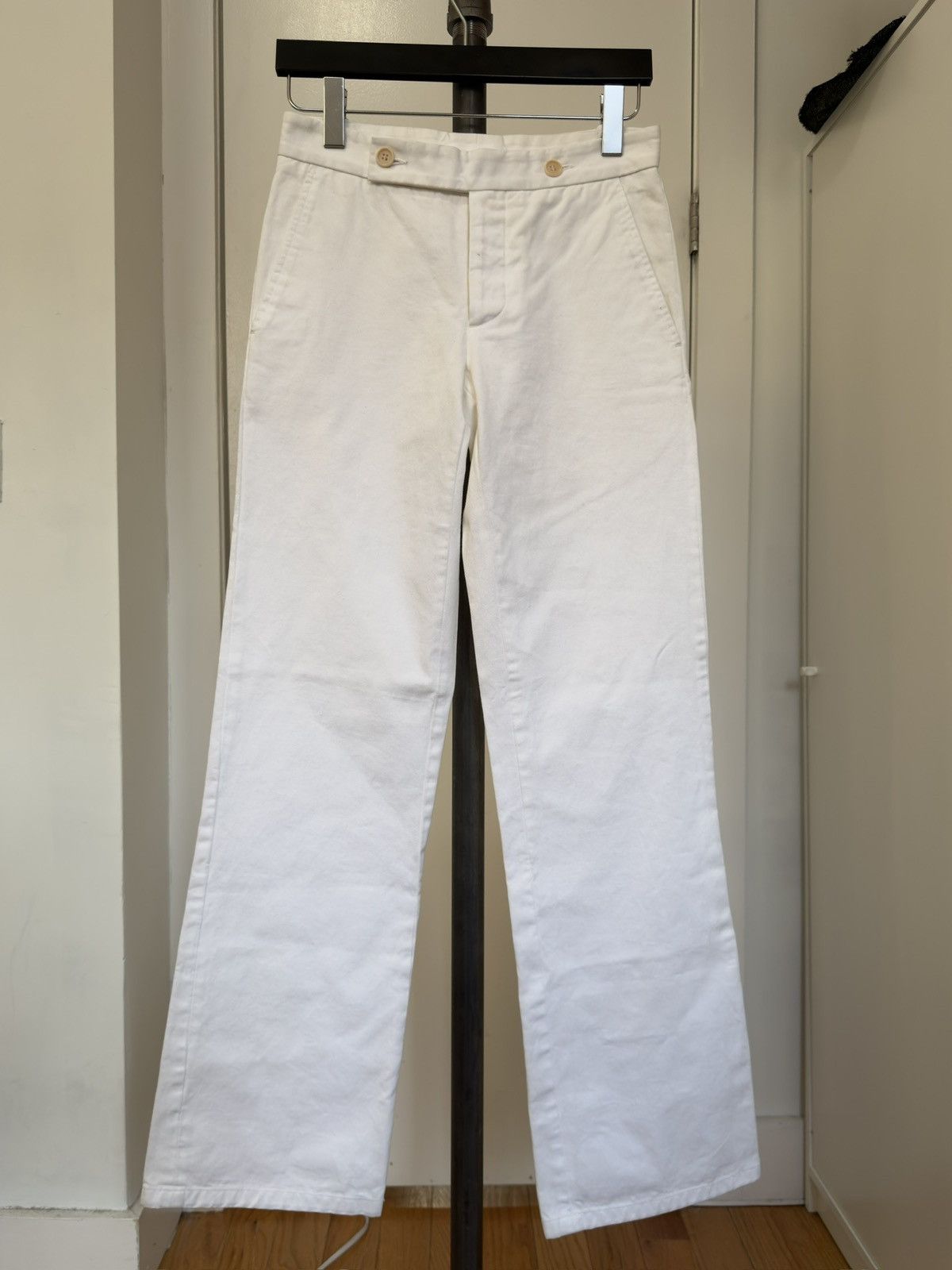 Helmut Lang SS05 White Sailor Pants Size 30" / US 8 / IT 44 - 1 Thumbnail