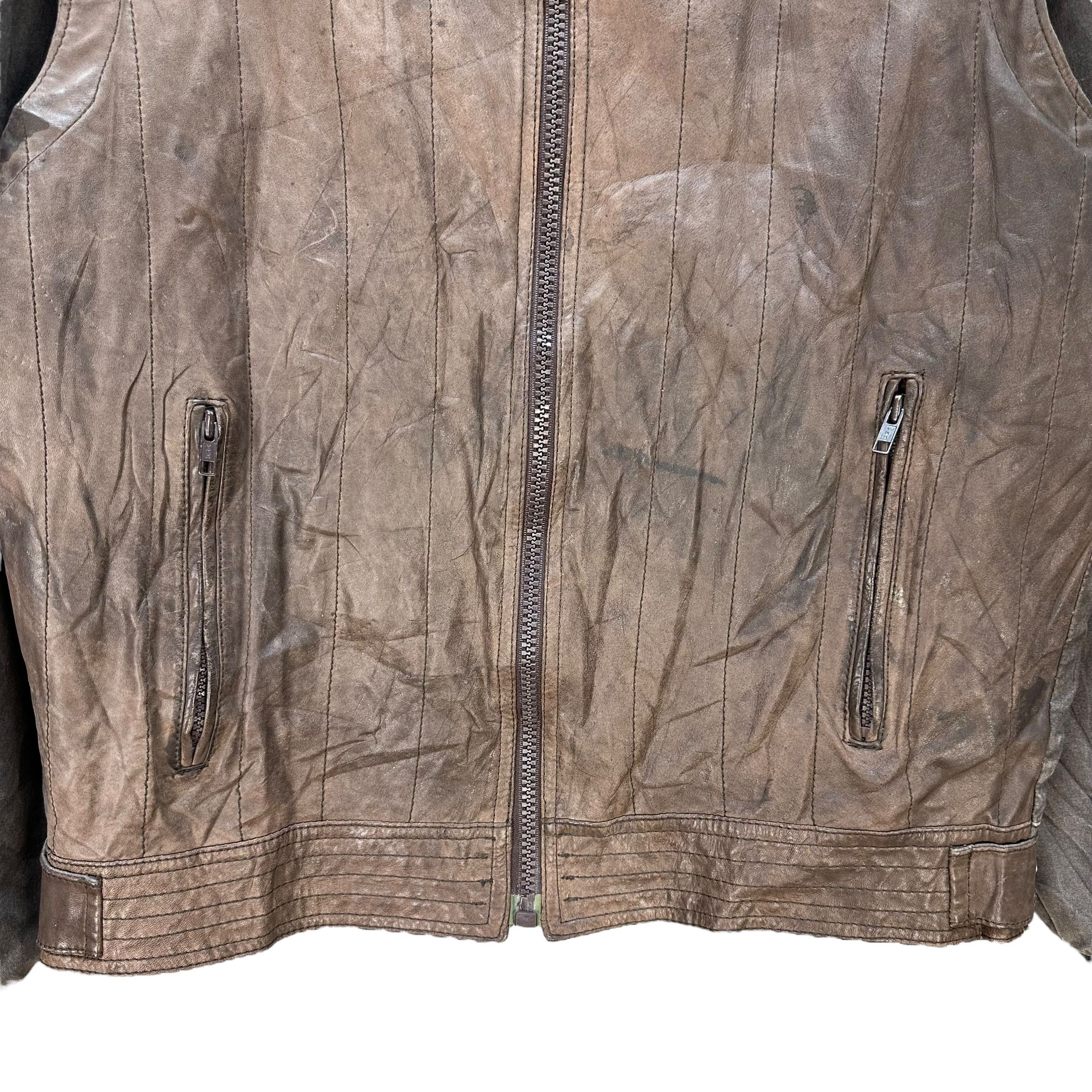 Genuine Leather Vintage 80’s Genuine Leather PRIVATE Vest Jacket #A71-1719 Size US L / EU 52-54 / 3 - 3 Thumbnail
