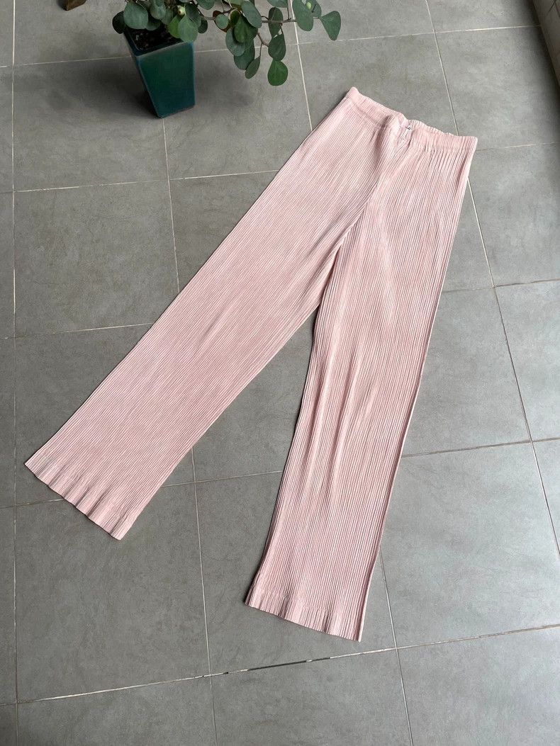 Issey Miyake Issey Miyake Pink pleated pants Size 42" / US 20 - 4 Thumbnail