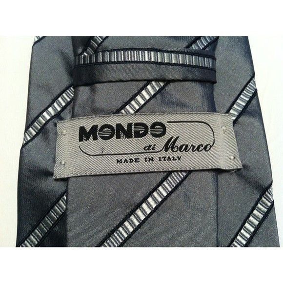 Other MONDO DI MARCO MEN'S NEW GRAY 100%SILK TIE WIDTH: 3 5/8" Size ONE SIZE - 7 Thumbnail
