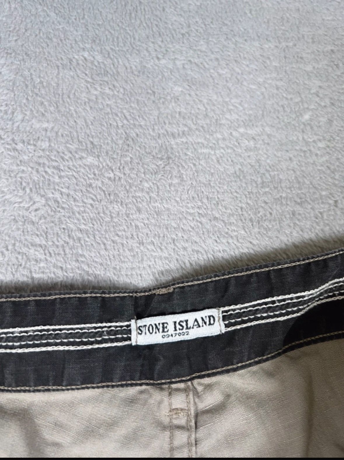 Stone Island Rare 00’s Massimo Osti Lino Flax Badge Cargo Utility Trousers Baggy Pants Size US 32 / EU 48 - 9 Thumbnail
