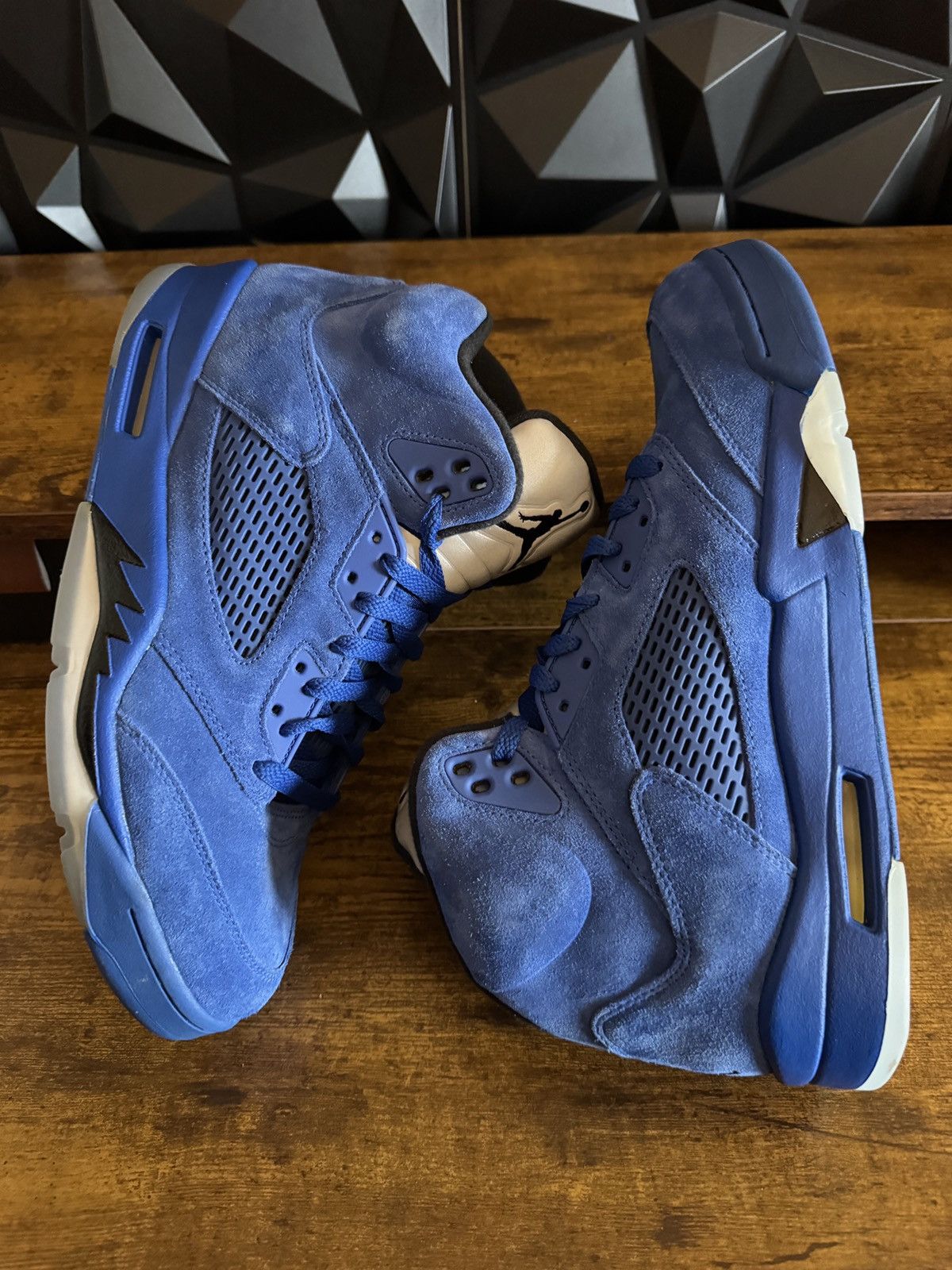 Jordan Brand Jordan 5 Blue Suede Size 10.5 Mens Size US 10.5 / EU 43-44 - 5 Thumbnail