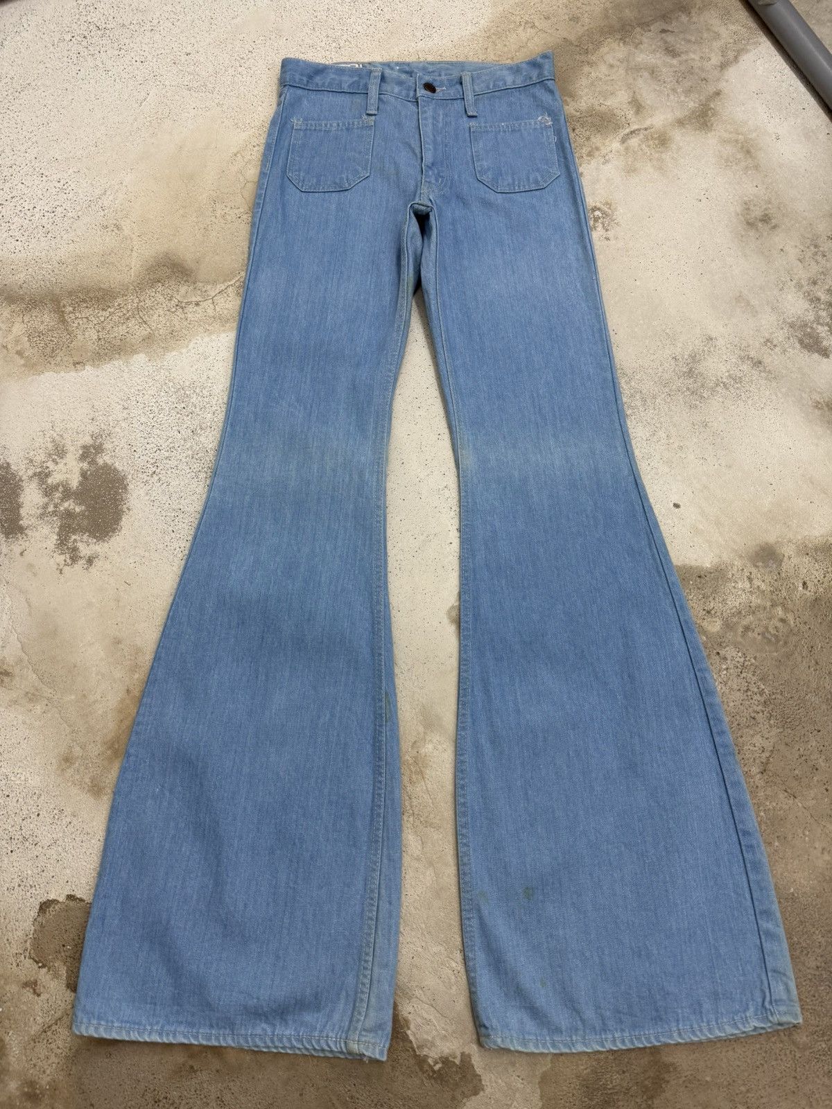 Big John Vintage Big John Bell Bottom Paint Mark Unisex Denim Pants Size US 27 - 1 Thumbnail