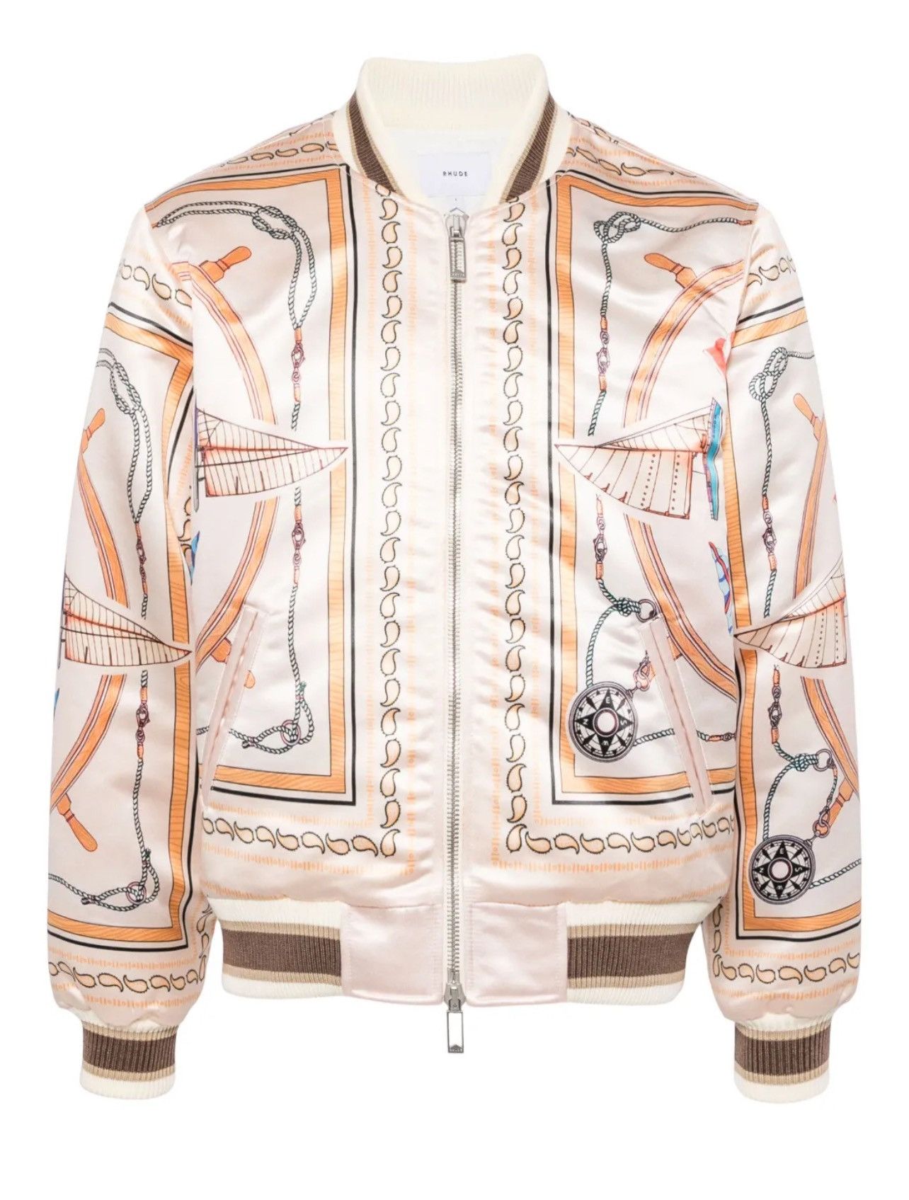 Rhude Rhude X Nautica Satin Bomber Jacket Size XL Size US XL / EU 56 / 4 - 1 Thumbnail
