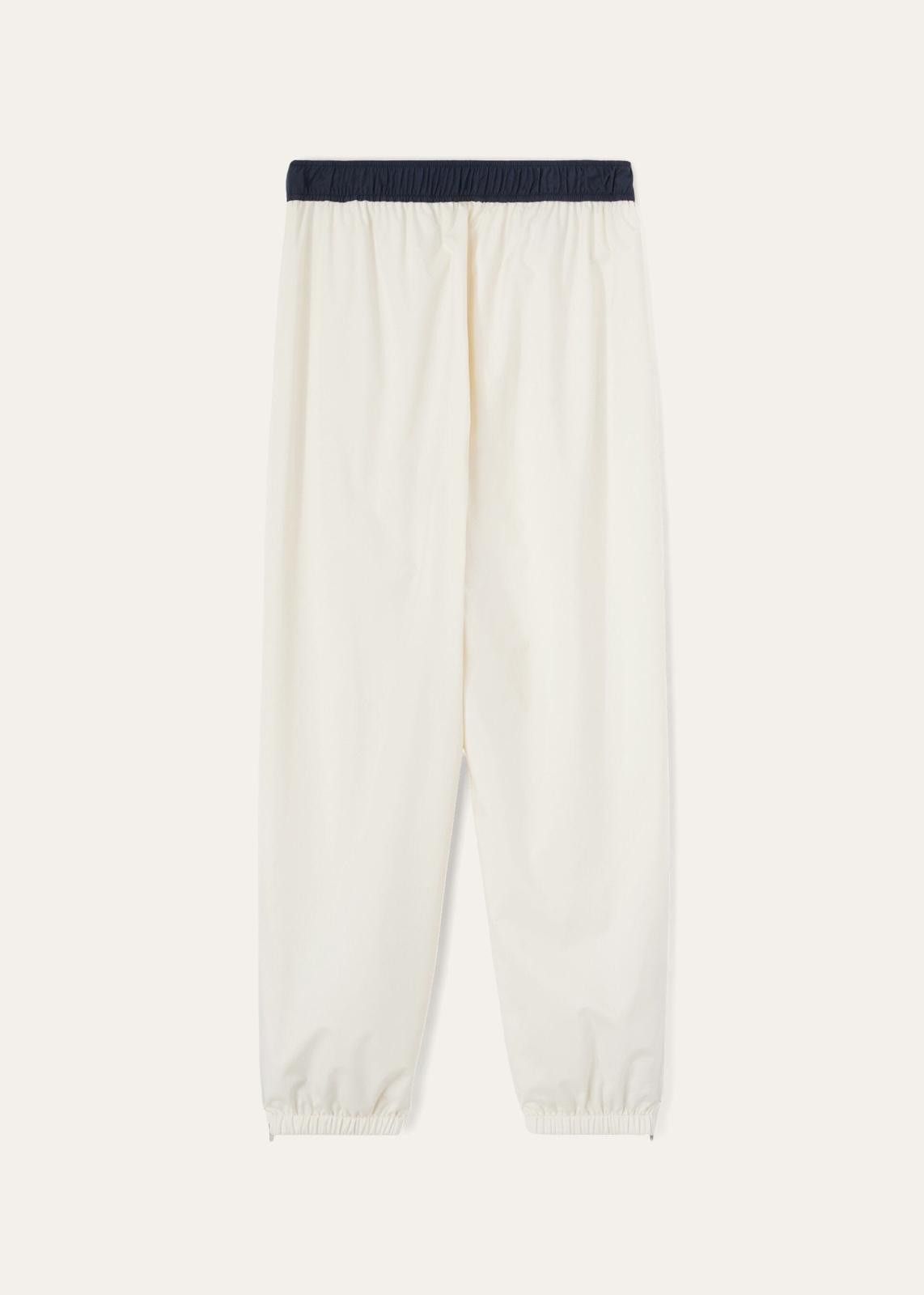 Loro Piana o1srvl11e0125 Keelan Wind Stretch Joggers in White & Blue Size 26" / US 2 / IT 38 - 2 Thumbnail