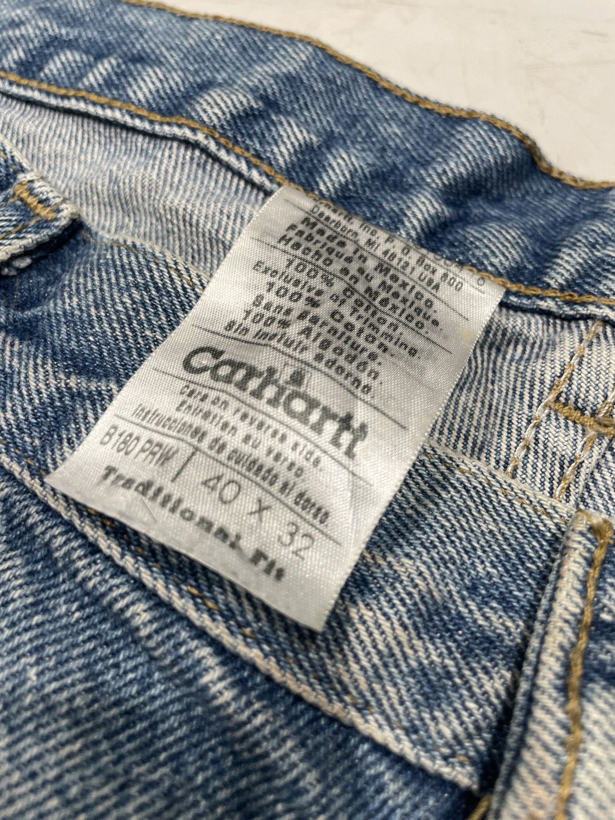 Carhartt × Vintage 90s Carhartt Patched Carpenter Pants Size US 40 / EU 56 - 4 Thumbnail