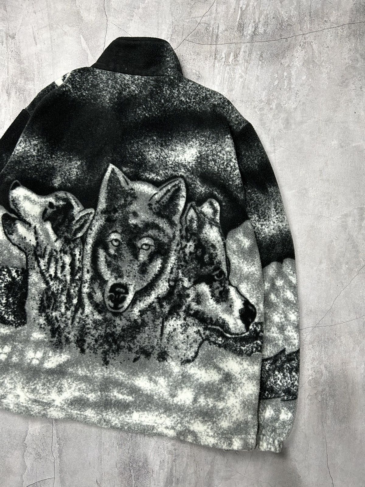 The Mountain Vintage Light Jacket Wolf Fleece Windbreakers Zip 90s Size US M / EU 48-50 / 2 - 6 Thumbnail