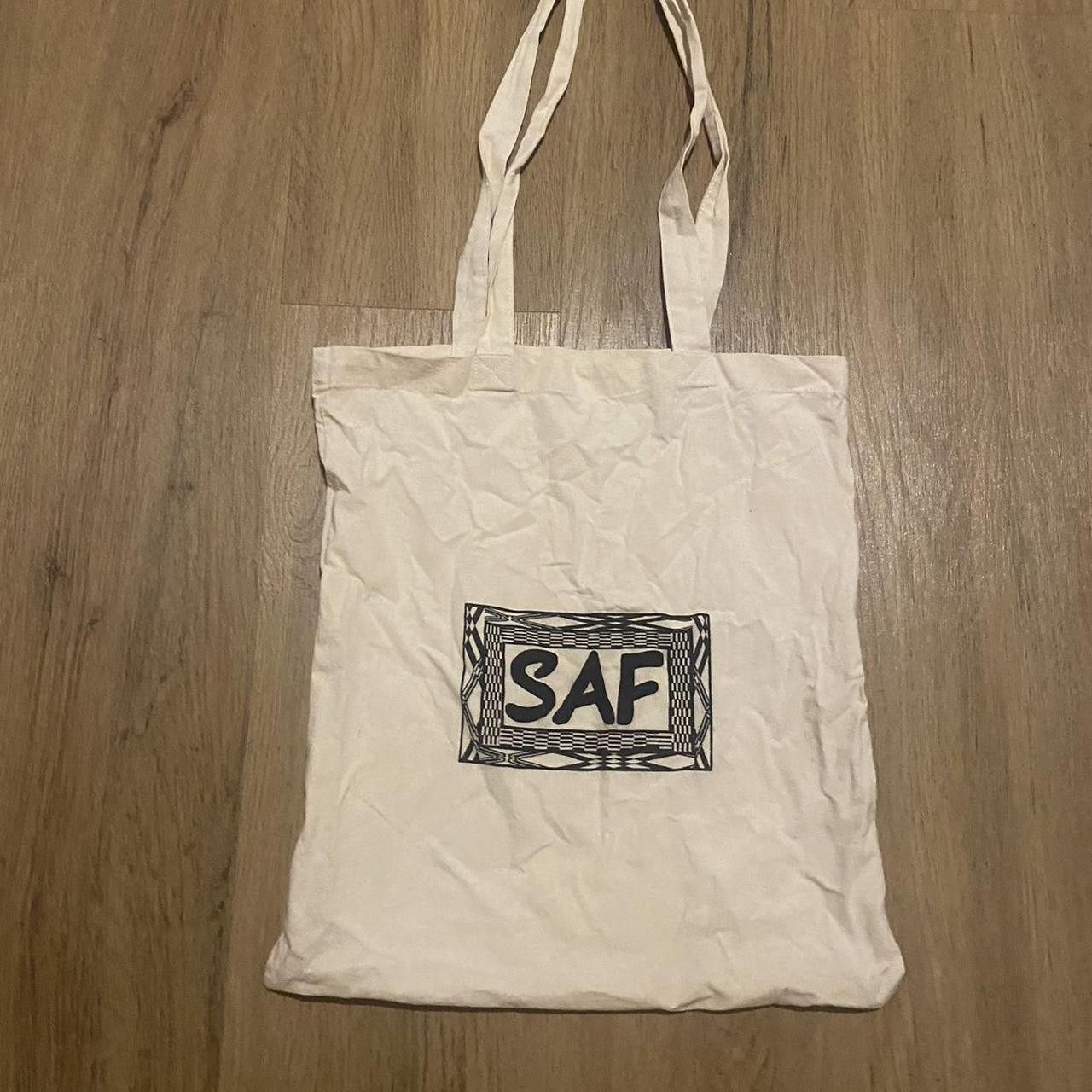 Other Saf Cream and white cotton tote bag #totebag Size US S / EU 44-46 / 1 - 1 Thumbnail