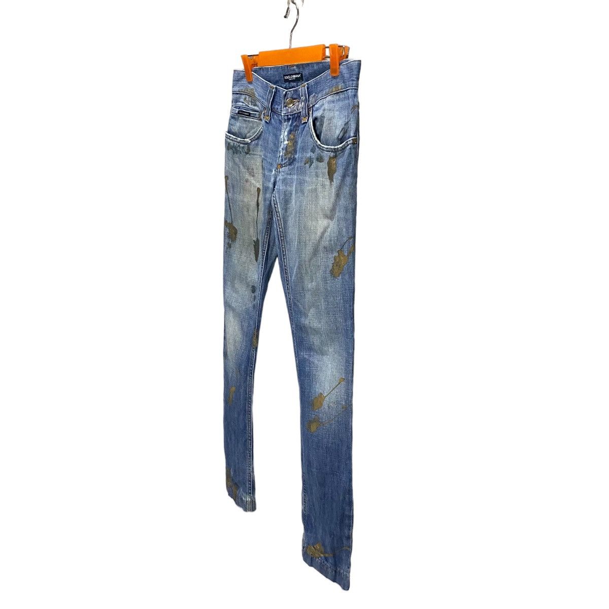 Dolce & Gabbana Dolce & Gabbana paint distressed denim Size US 31 - 13 Thumbnail