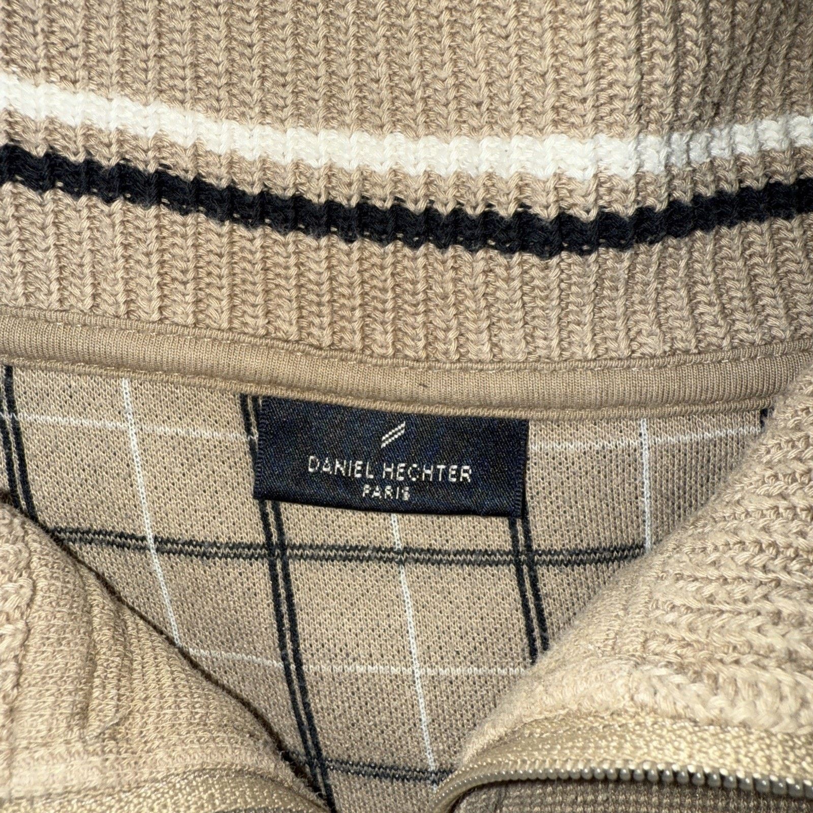 Daniel Hechter Daniel Hechter Paris Men’s Size M Beige Micro Knit Preppy Size US M / EU 48-50 / 2 - 6 Thumbnail