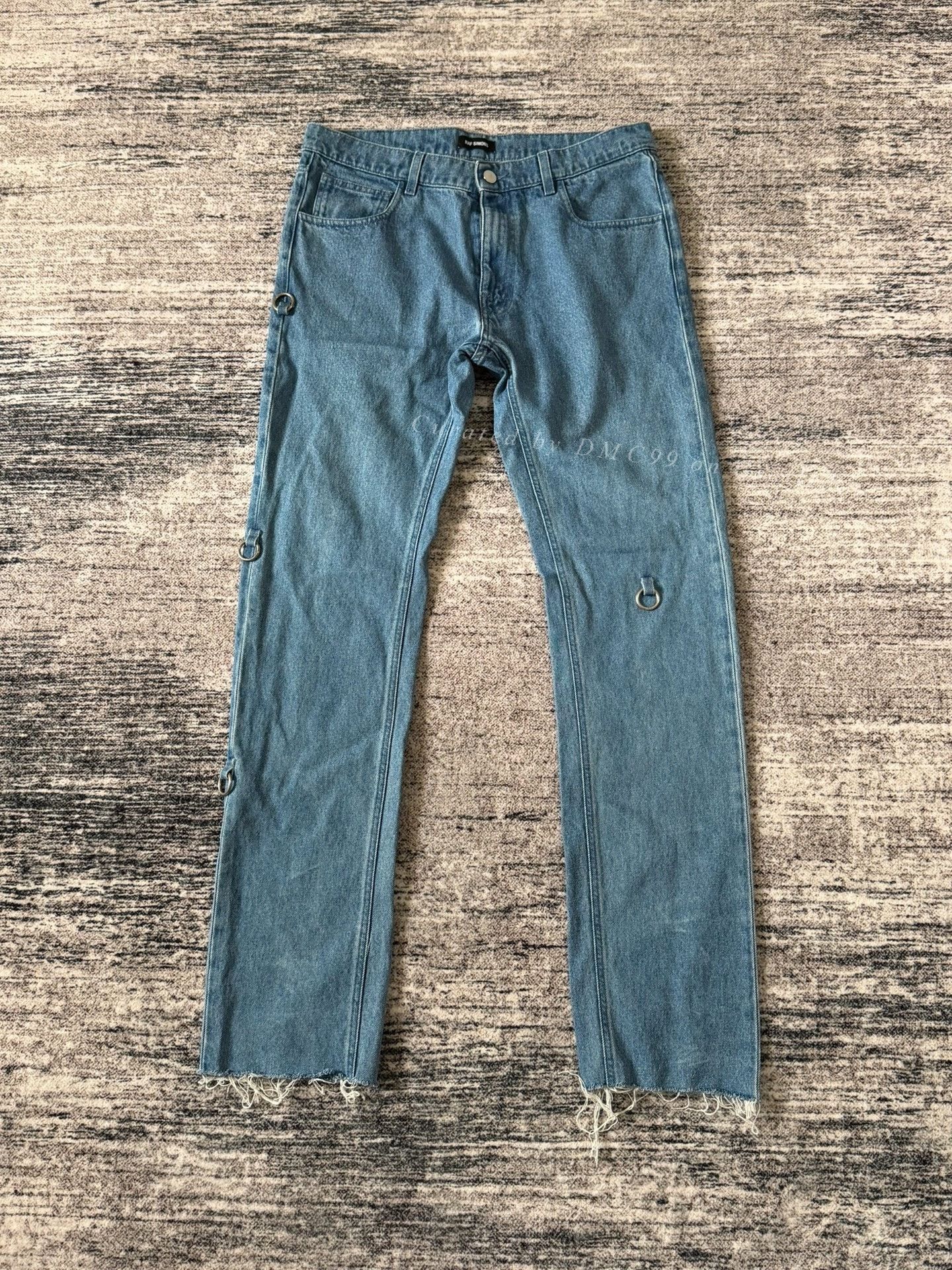 Raf Simons Raf Simons 18SS Iron Ring Blue Jeans Size US 35 - 1 Thumbnail