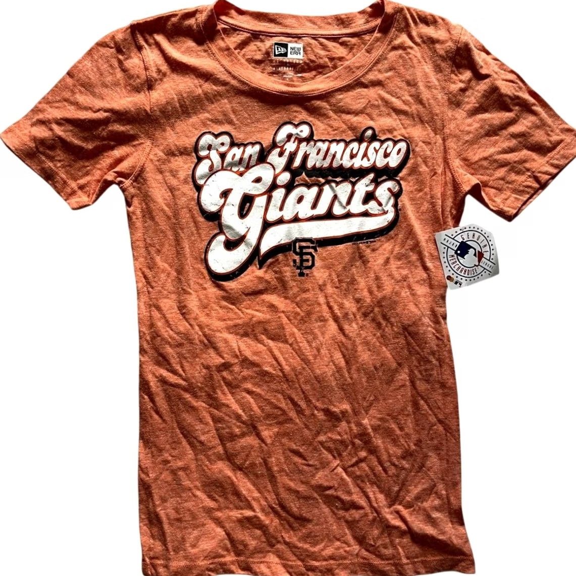 New Era VINTAGE San Francisco Giants MLB New Era Orange T Shirt Womens S Size S / US 4 / IT 40 - 2 Thumbnail