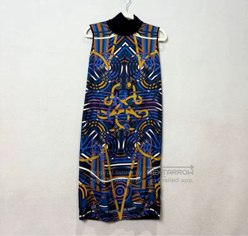 Hermes Hermes Digital Print Sleeveless Straight Dress Size XXS / US 00 / IT 34 - 1 Thumbnail