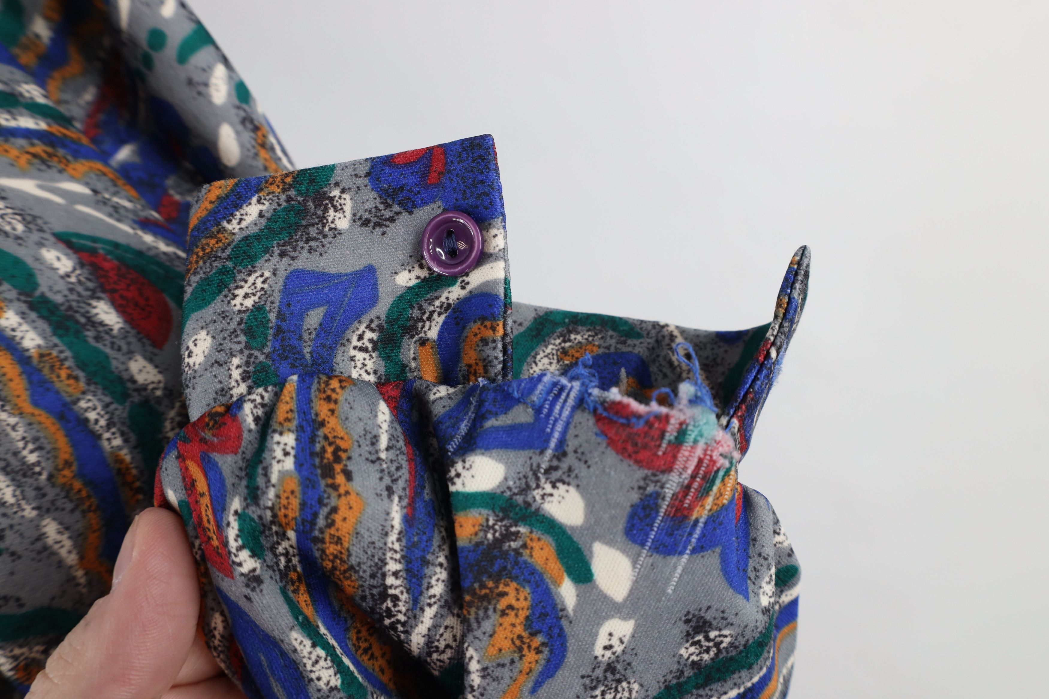 Vintage Vintage 80s 90s Streetwear Paisley Flower Knit Shirt Top USA Size XL / US 12-14 / IT 48-50 - 5 Thumbnail