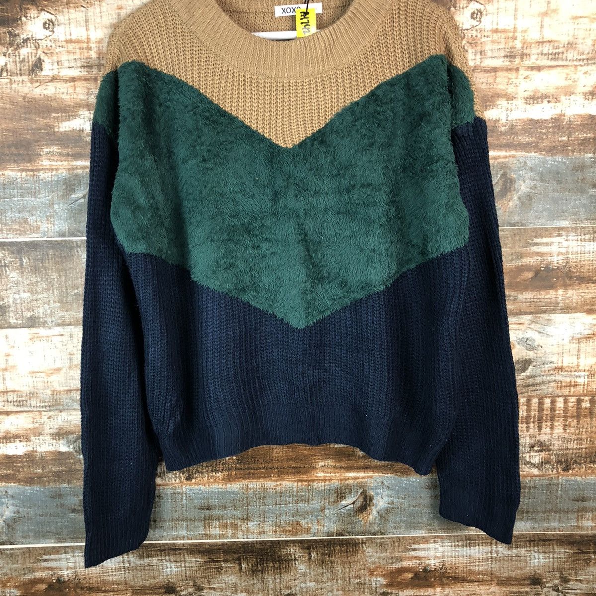 Japanese Brand Xoxo kiskis Brown Knitwear sweatshirt #A1742 Size M / US 6-8 / IT 42-44 - 3 Thumbnail
