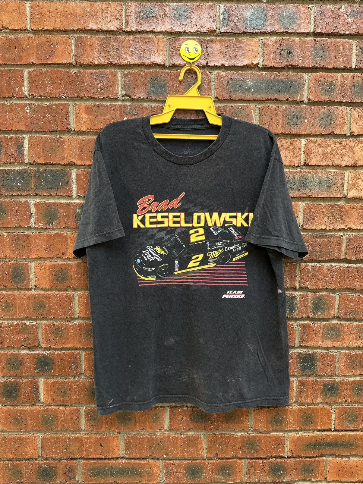 NASCAR Thrashed Vintage Nascar Brad Keselowski #2 Sun Faded Size US L / EU 52-54 / 3 - 3 Thumbnail