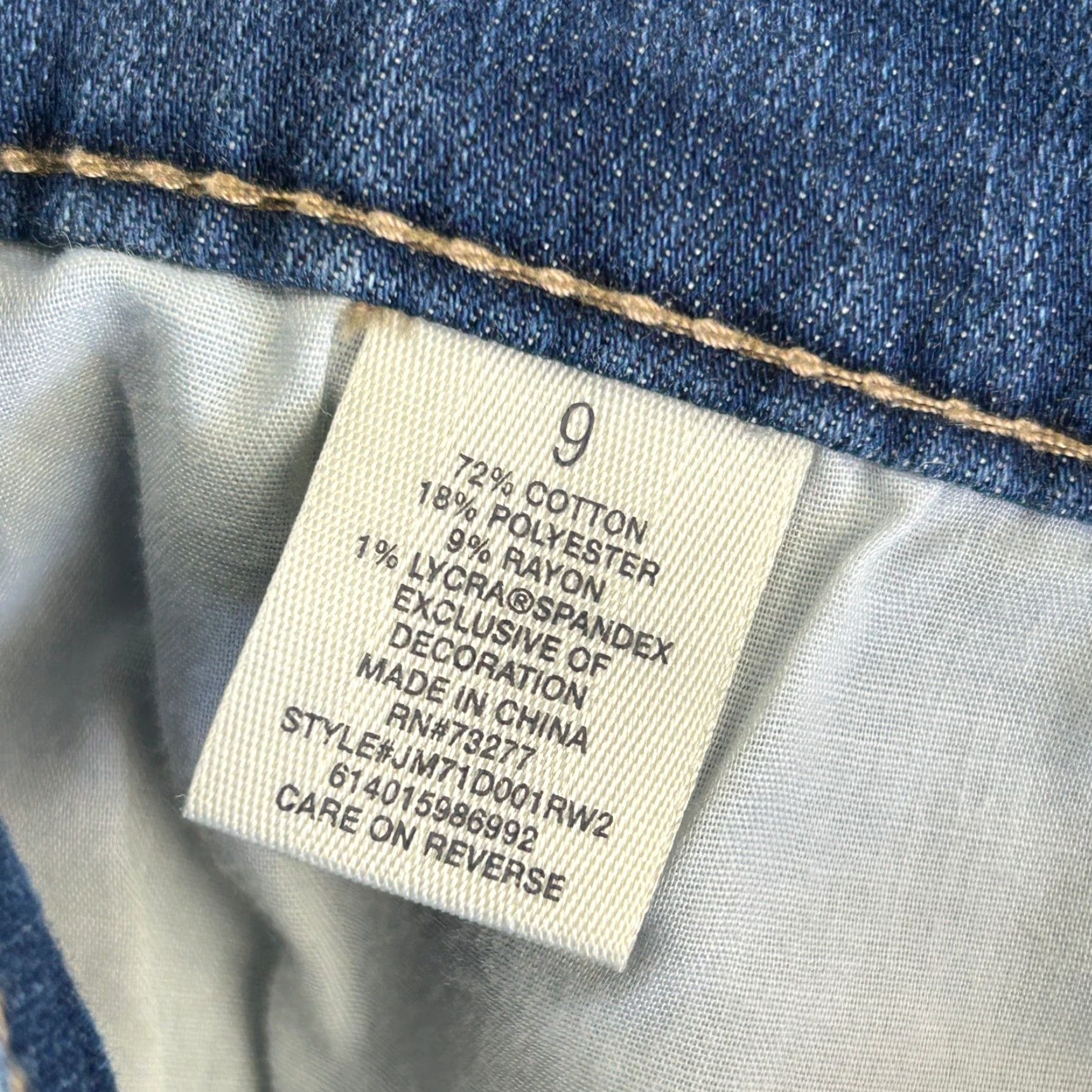 Vintage VINTAGE Mudd FLX Stretch Denim Jean Shorts Booty 9 Doily Lace Distressed y2k Size 30" / US 8 / IT 44 - 5 Thumbnail
