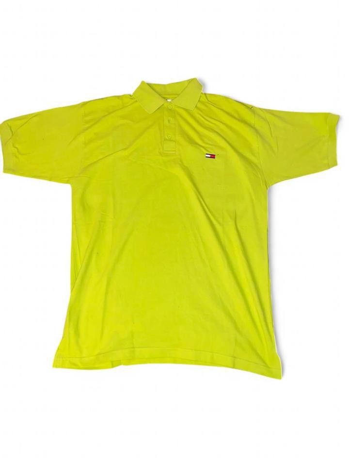 Tommy Hilfiger Tommy Hilfiger Lime Green Polo Shirt Size US L / EU 52-54 / 3 - 2 Thumbnail