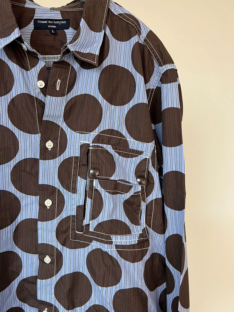 Comme des Garcons Comme Des Garcons Spotted Circle Pocket Shirt Size L / US 10 / IT 46 - 4 Thumbnail