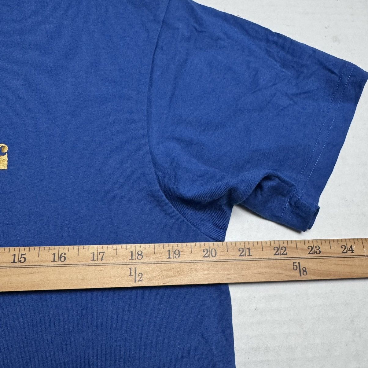 Carhartt Wip Authentic Carhartt WIP Chase Short Sleeve T-Shirt In Blue Size US S / EU 44-46 / 1 - 8 Thumbnail