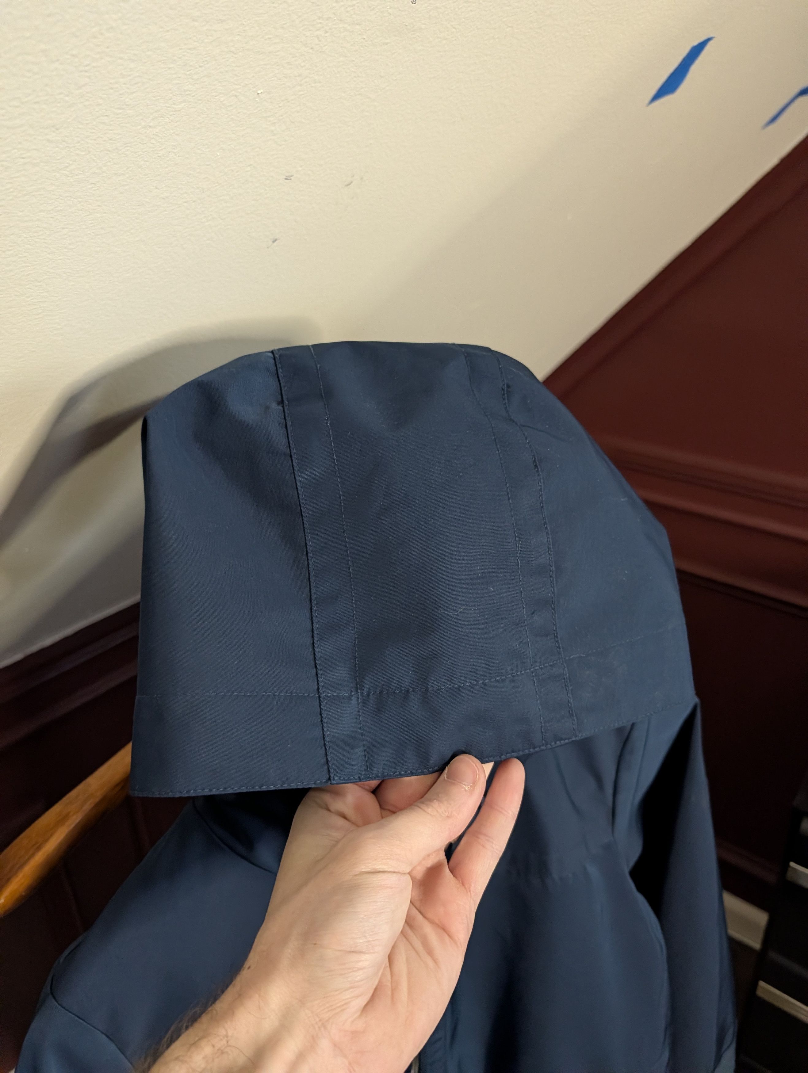 Gant Navy blue nylon zip-up tech hooded rain coat plaid Small Size US S / EU 44-46 / 1 - 8 Thumbnail