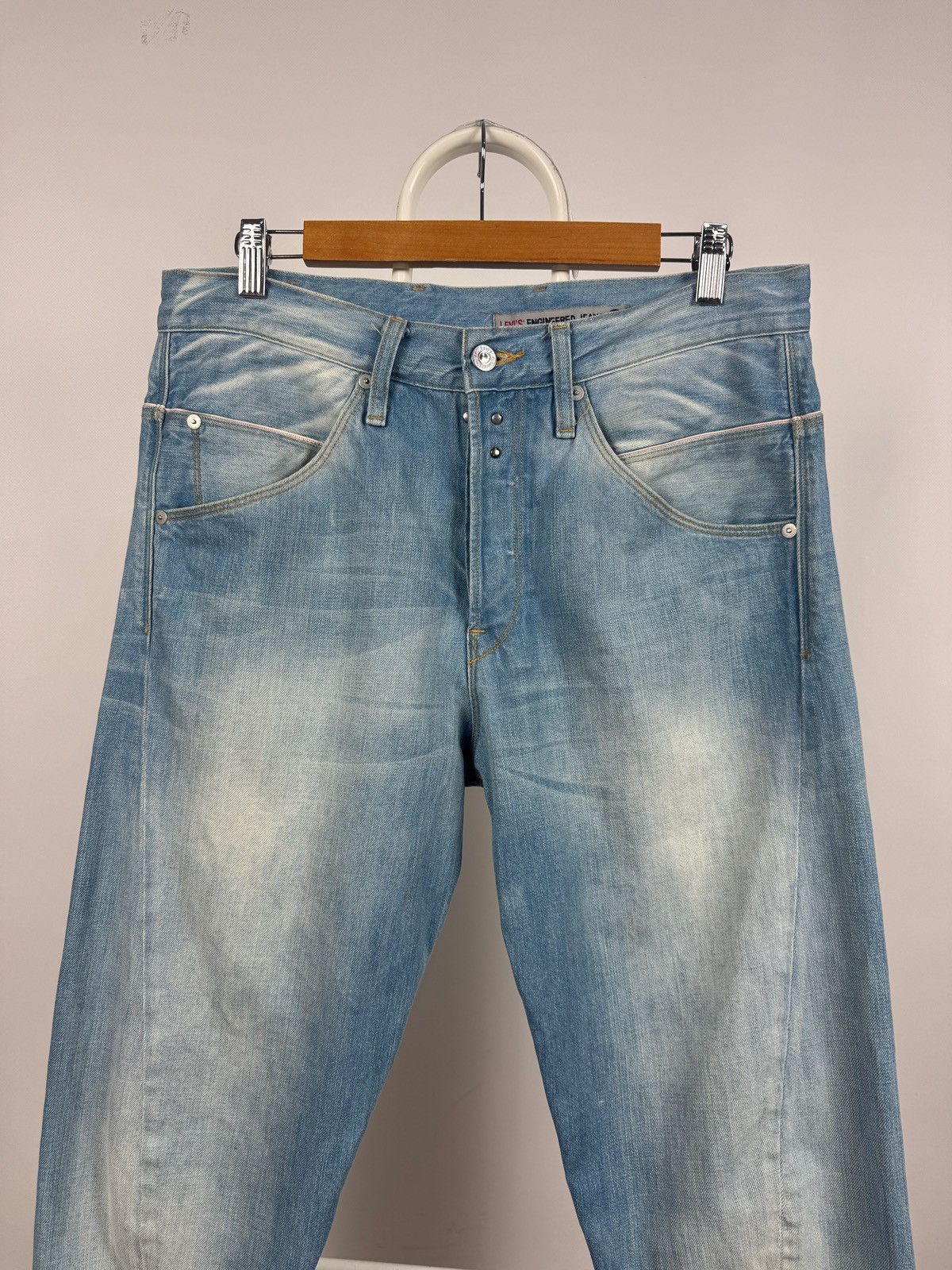 Levi's Vintage Levis Engineered Twisted Seams Buckle Back Tag Denim Size US 32 / EU 48 - 12 Thumbnail