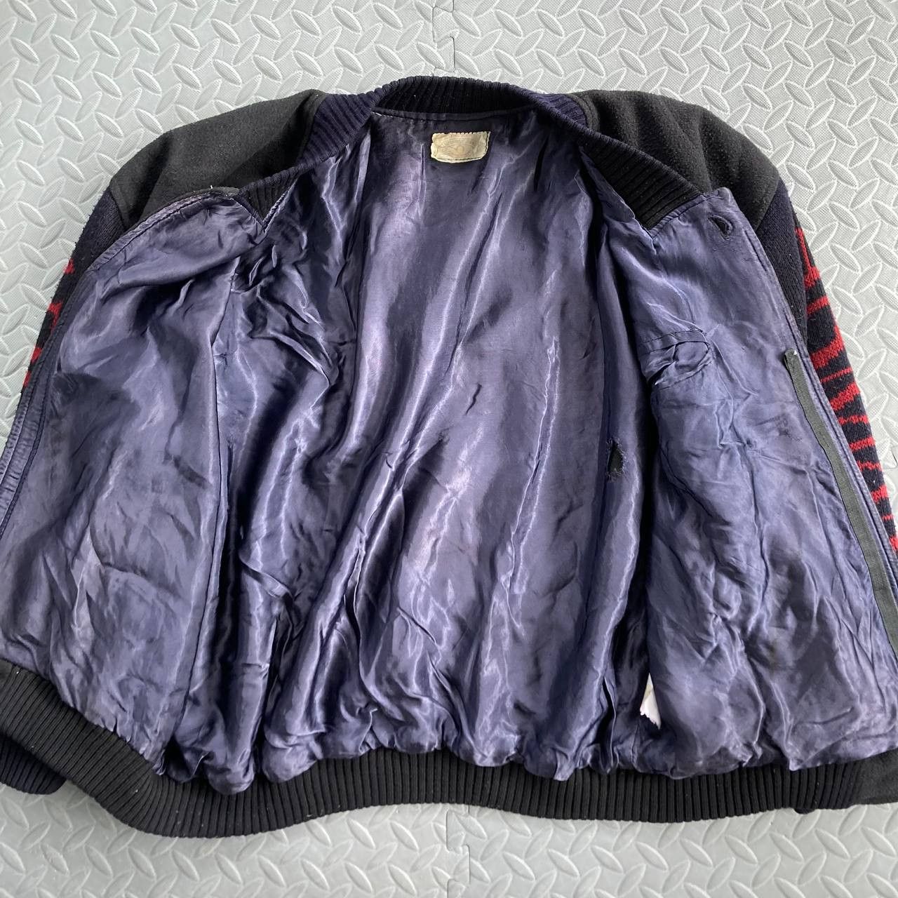 Giorgio Armani Vintage 80’s Spellout Varsity Jacket Size US XL / EU 56 / 4 - 7 Thumbnail
