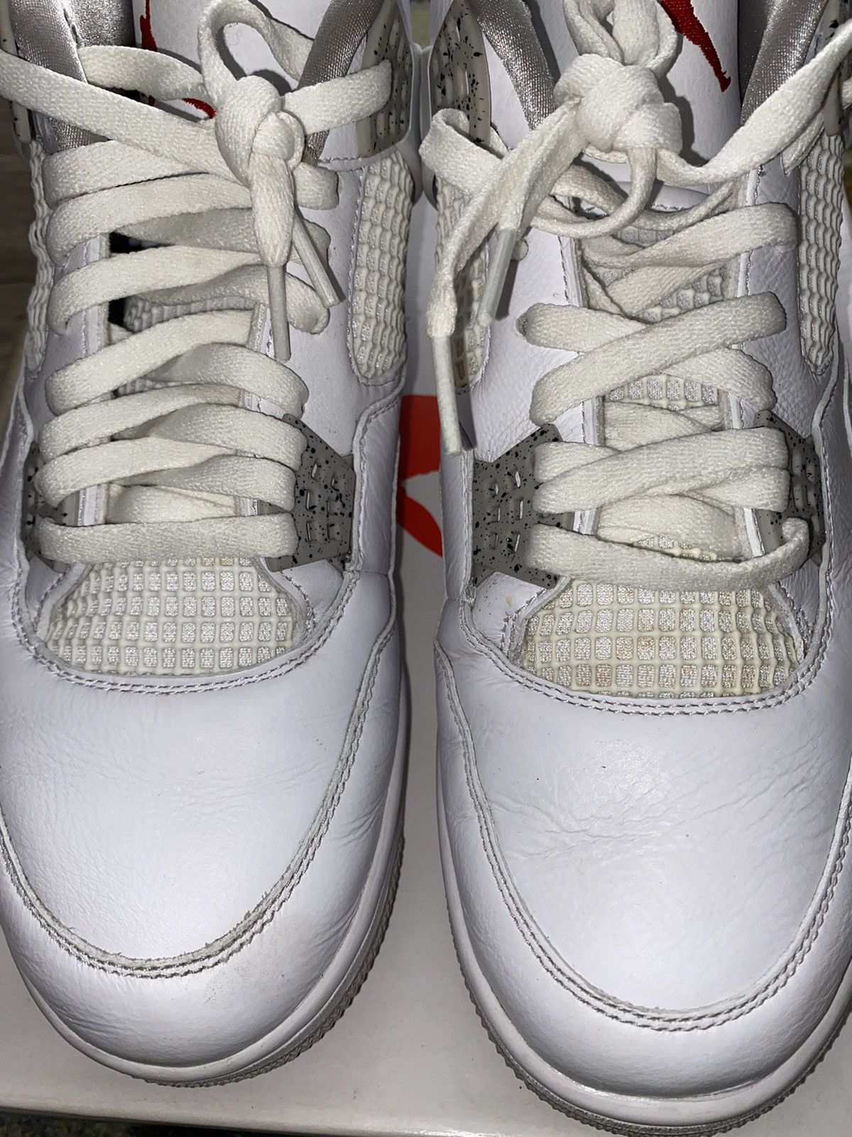 Jordan Brand × Nike Jordan 4 Retro White Oreo (2021) ( Size US 13 / EU 46 - 5 Thumbnail