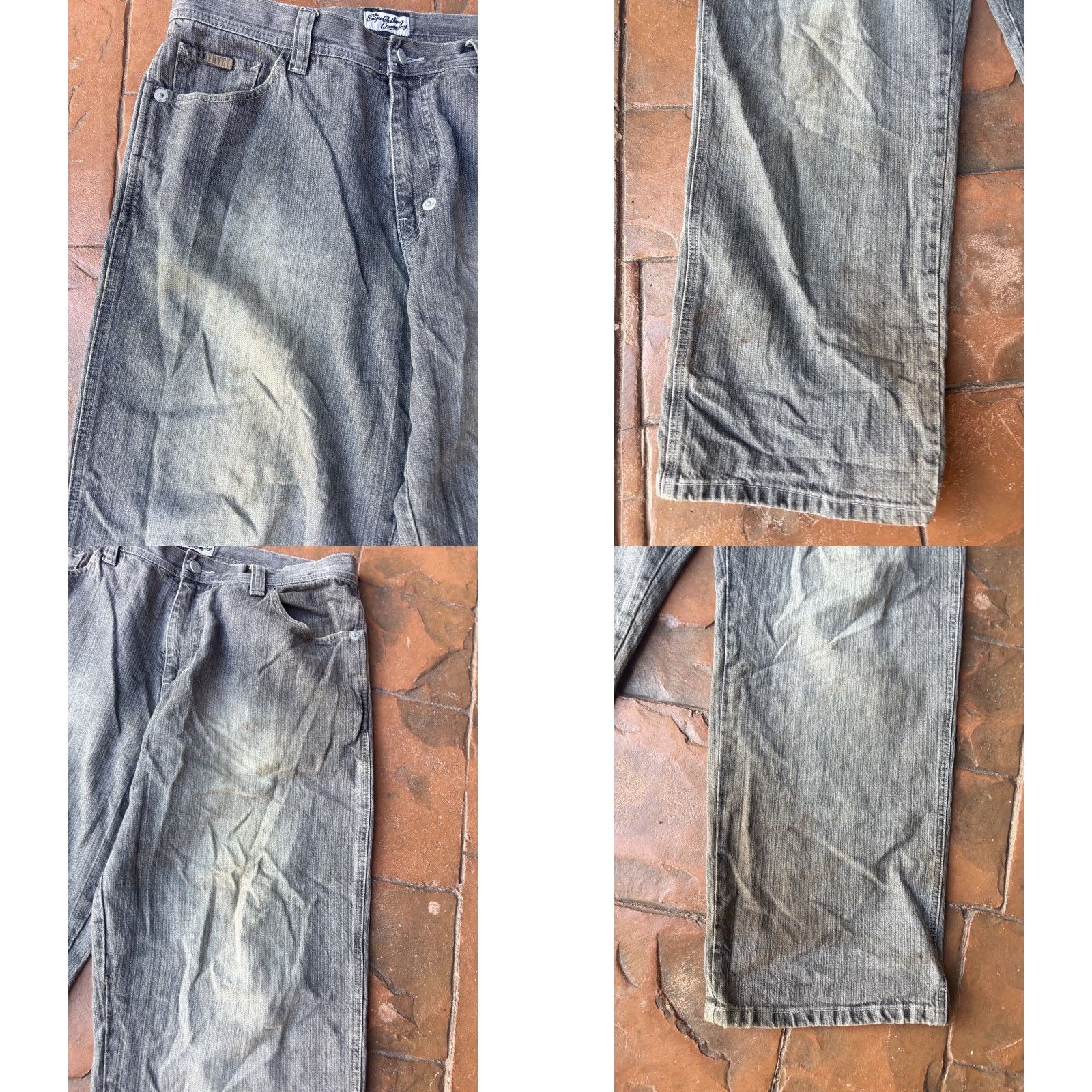 Enyce Enyce Jeans Baggy Hip Hop Wide-Leg 36 Men’s 36 Blue Denim Distressed Embroidered 90s Logo Vintage Style Grunge Shirt? Size US 36 / EU 52 - 8 Thumbnail