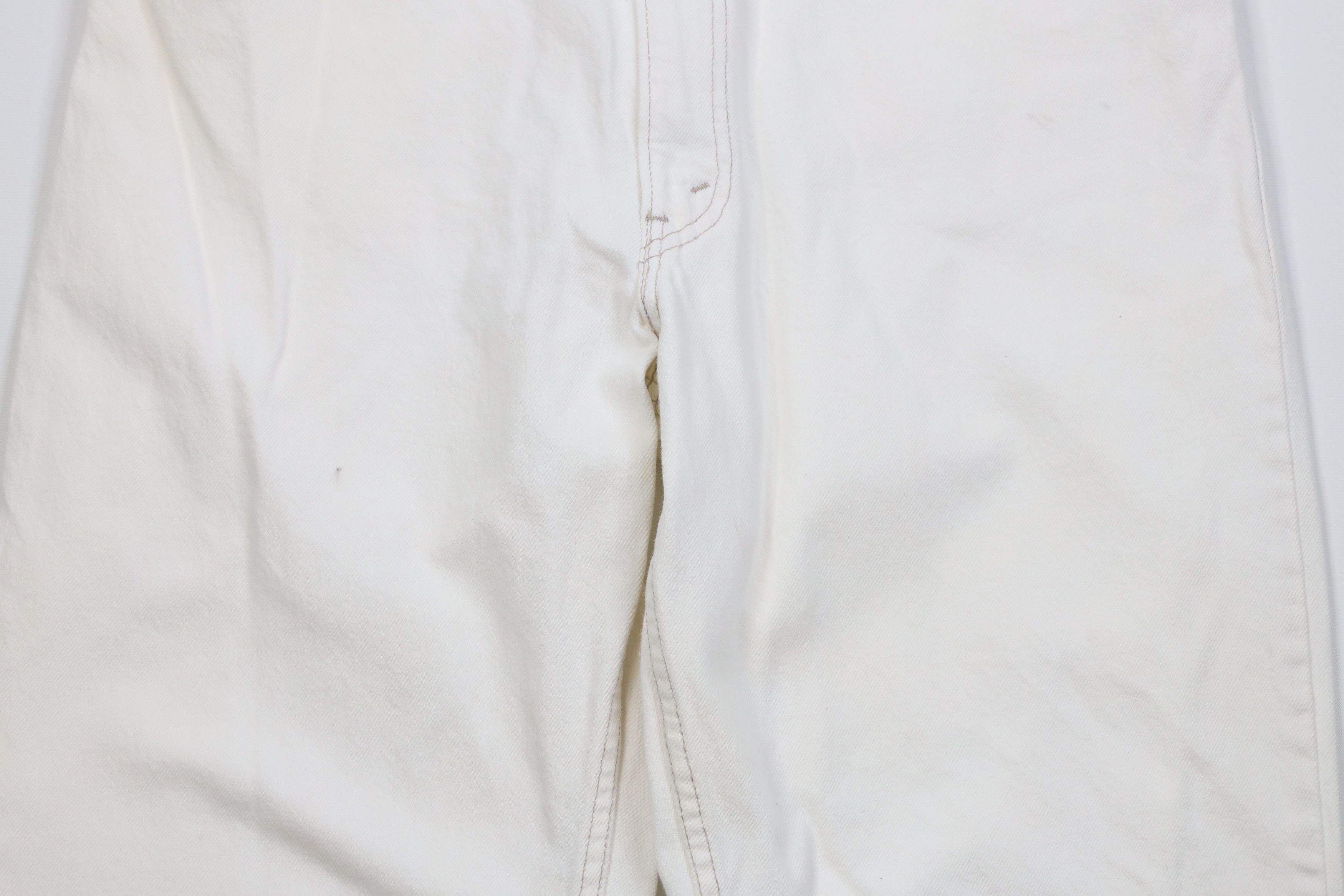 Levi's Vintage 90s Levis 550 Orange Tab Fit Denim Jeans White USA Size US 38 / EU 54 - 3 Thumbnail